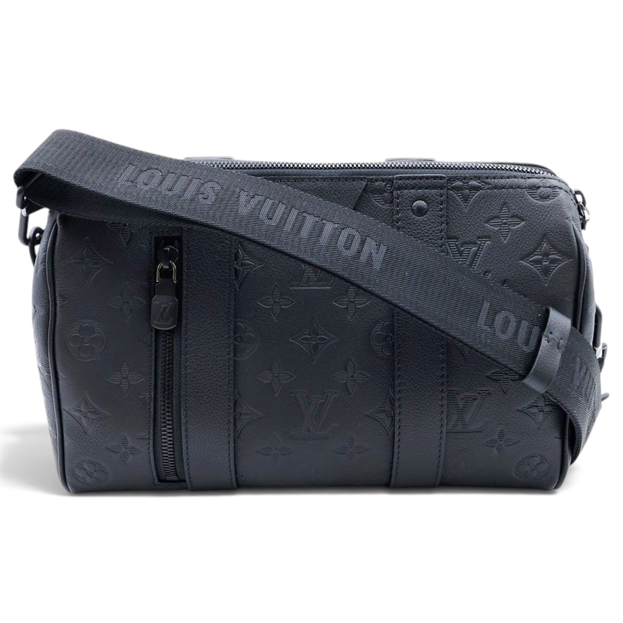Keepall leather travel bag