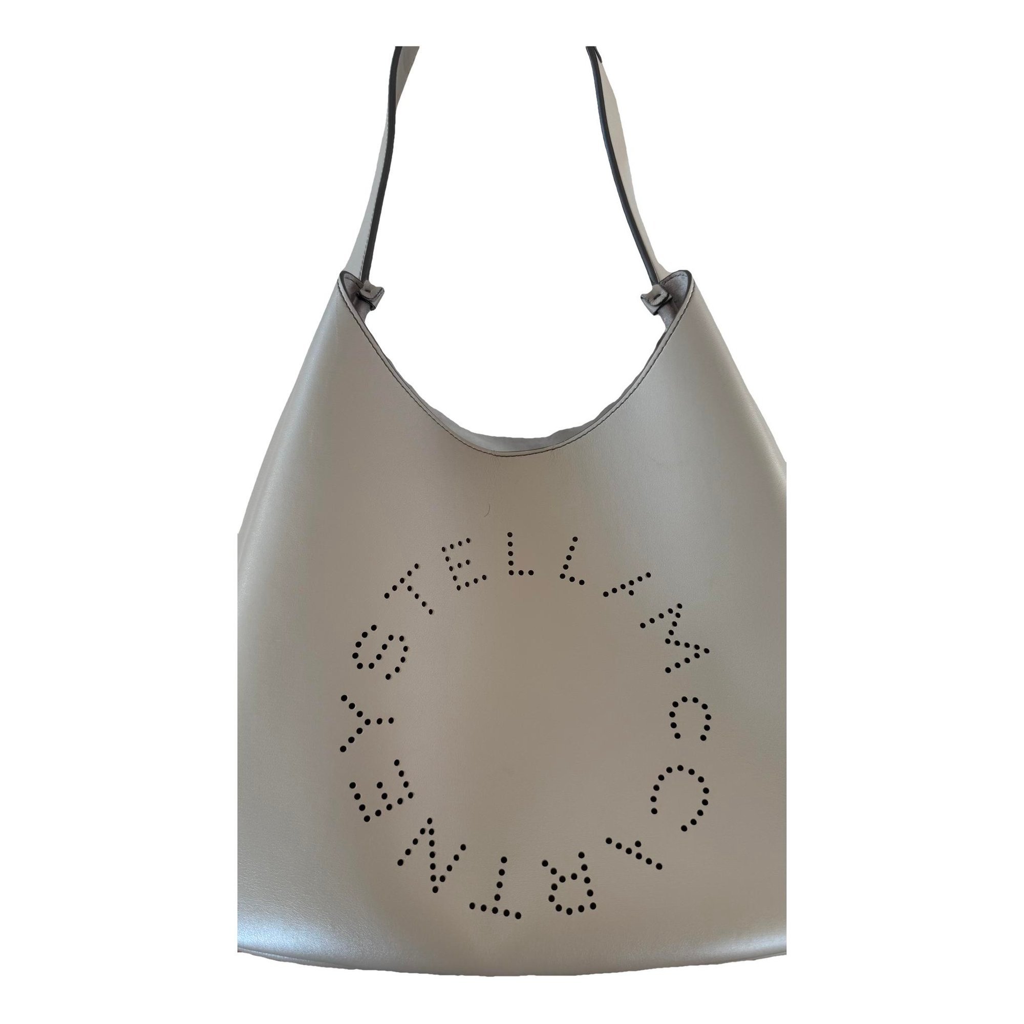 Logo vegan leather handbag