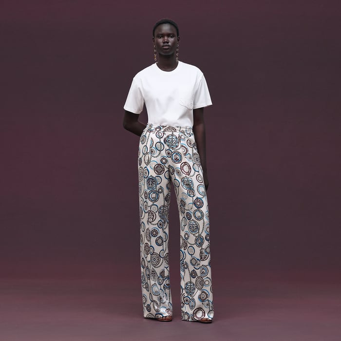 Blanc Maxi Embroidered Pocket T-shirt