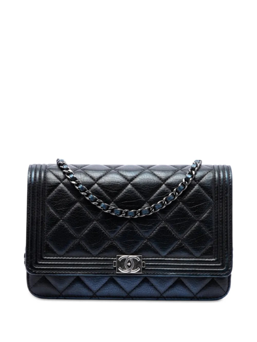 2015-2016 Quilted Aged Calfskin Boy Wallet on Chain crossbody bag