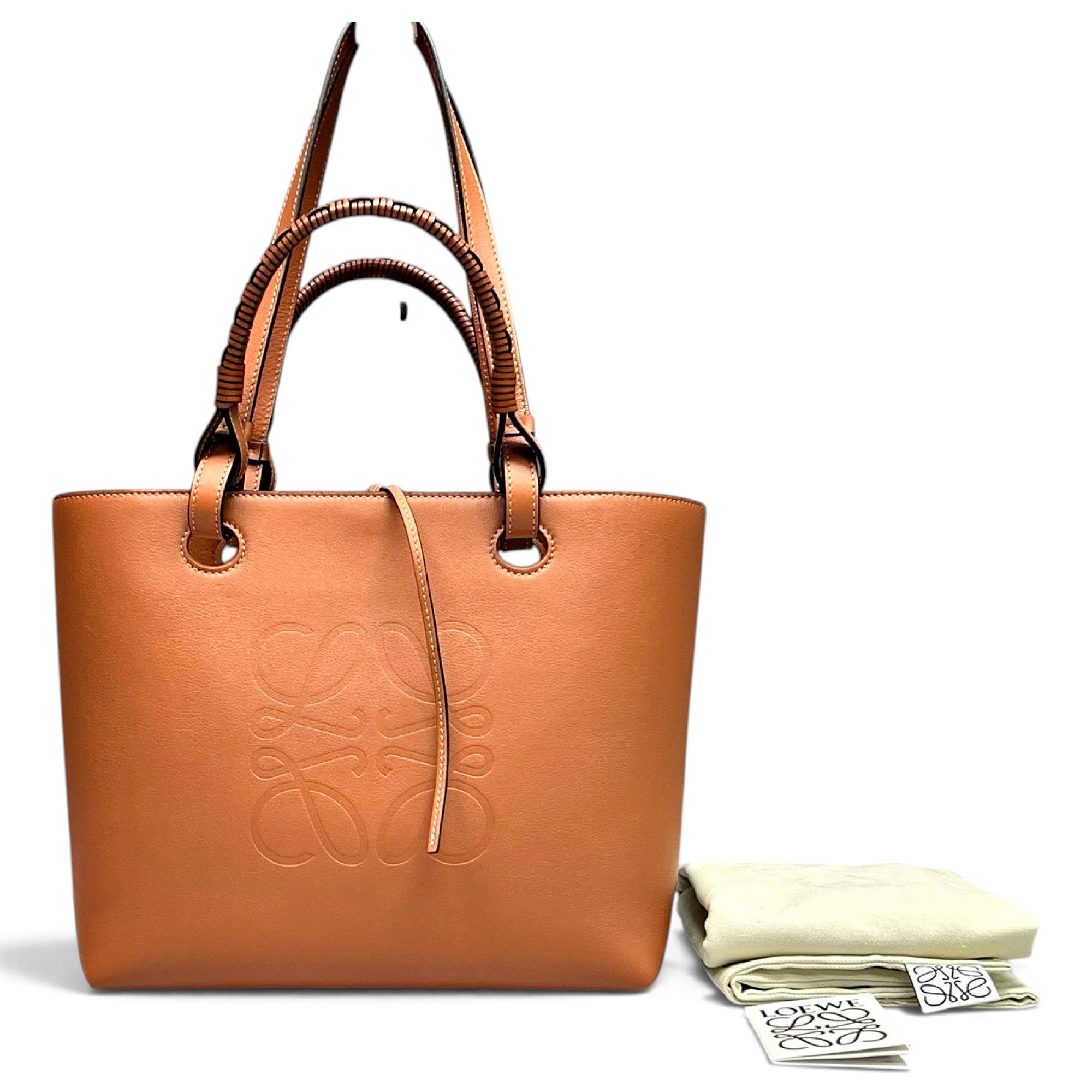 Anagram leather tote