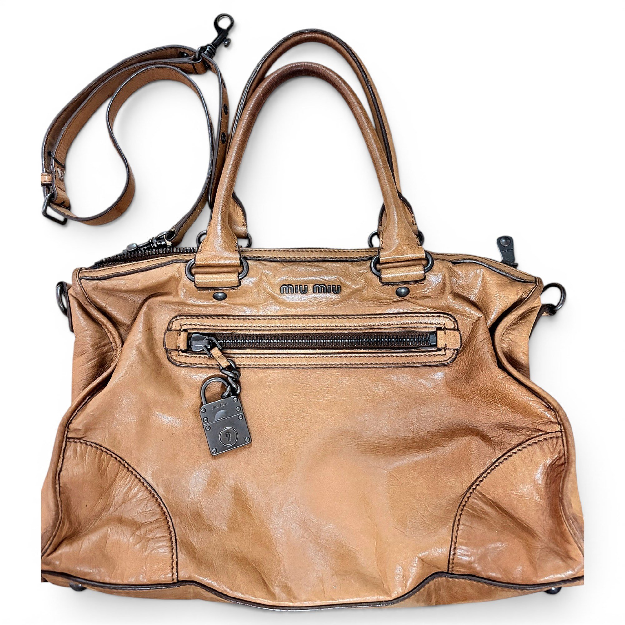 Vitello leather handbag