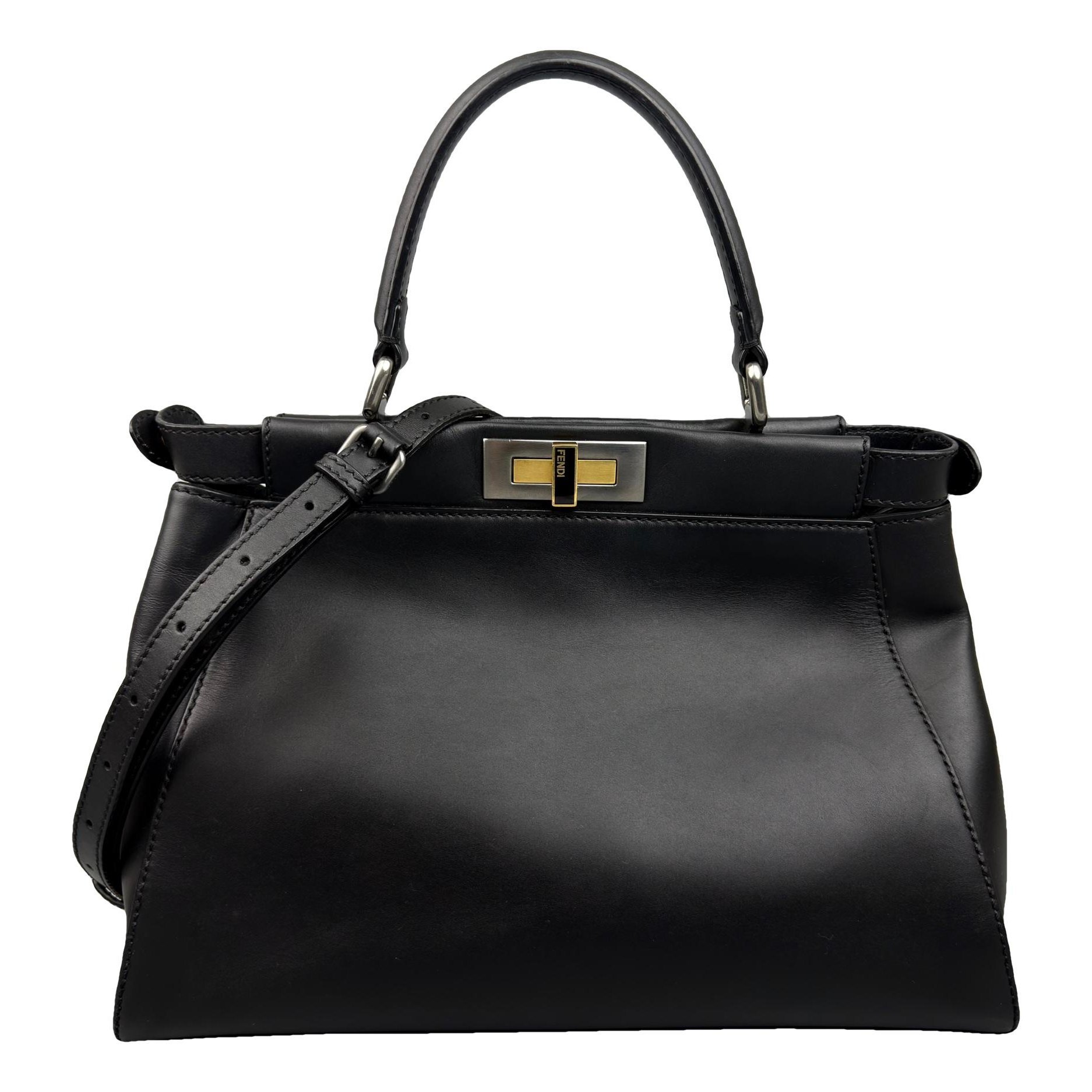 Peekaboo leather handbag