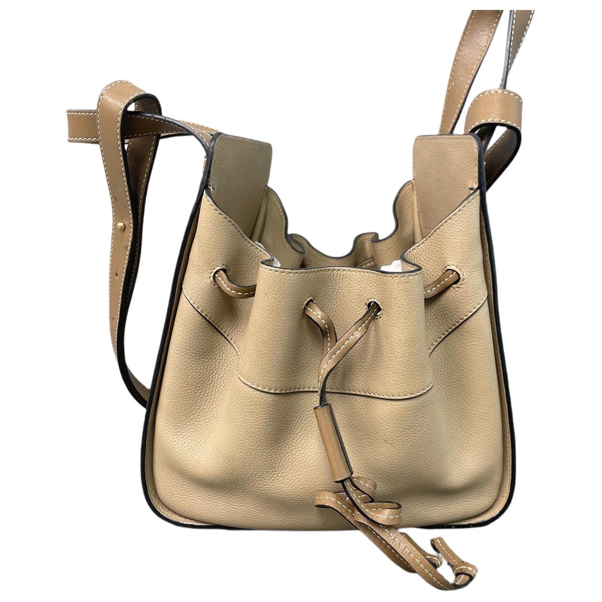 Hammock leather handbag