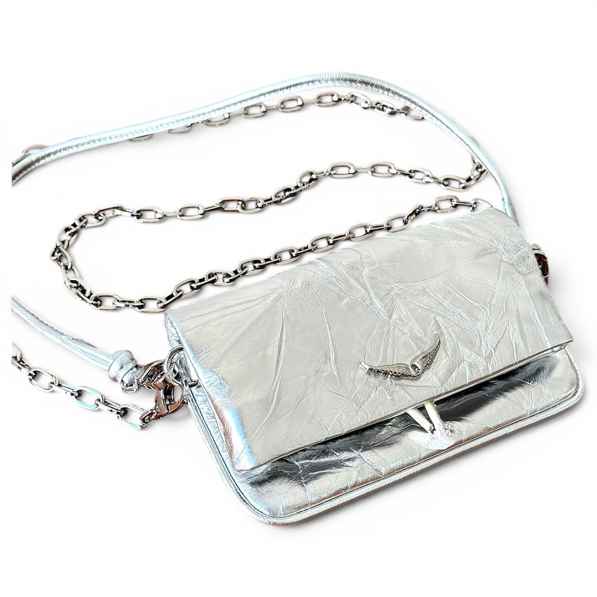 Rock leather crossbody bag
