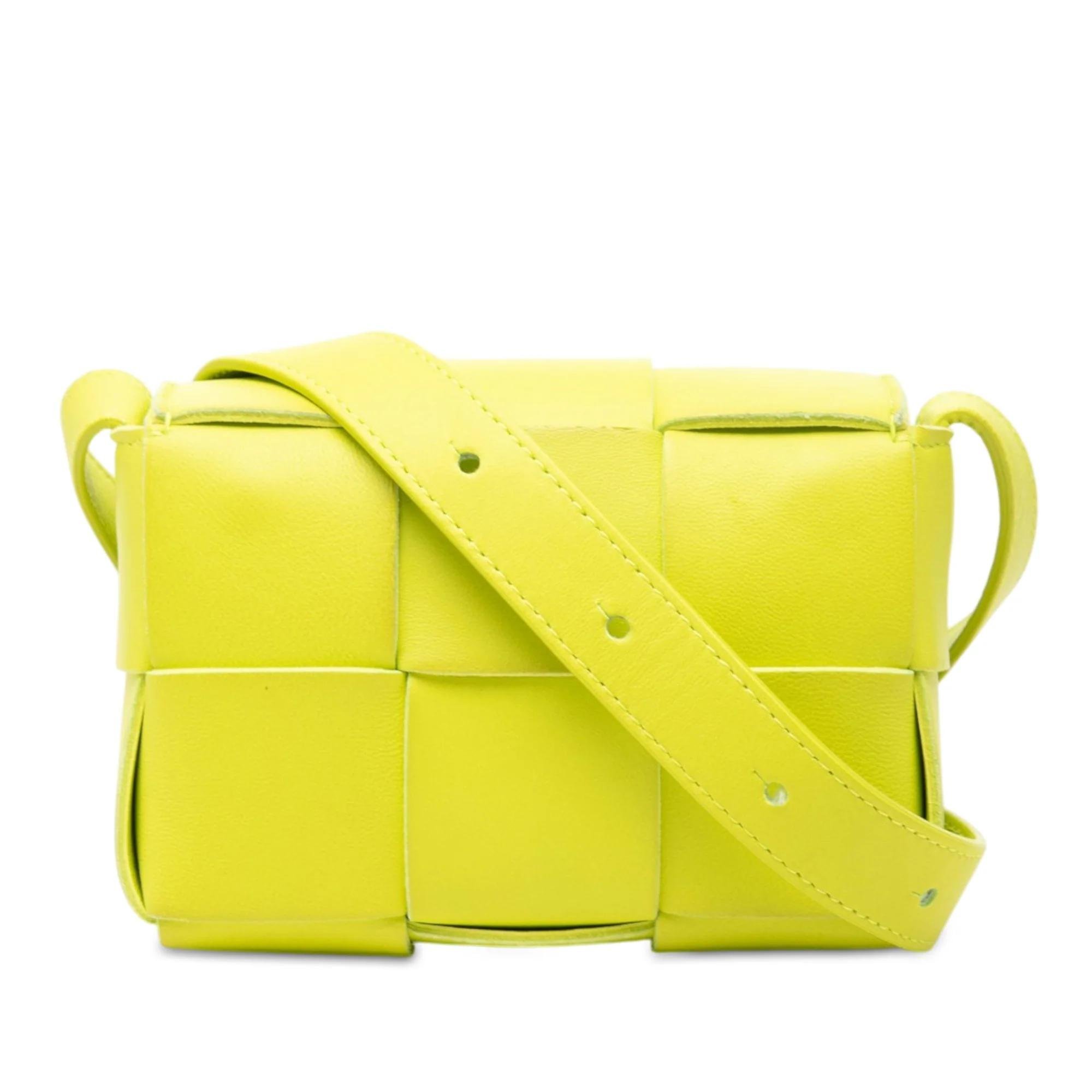 Cassette leather handbag