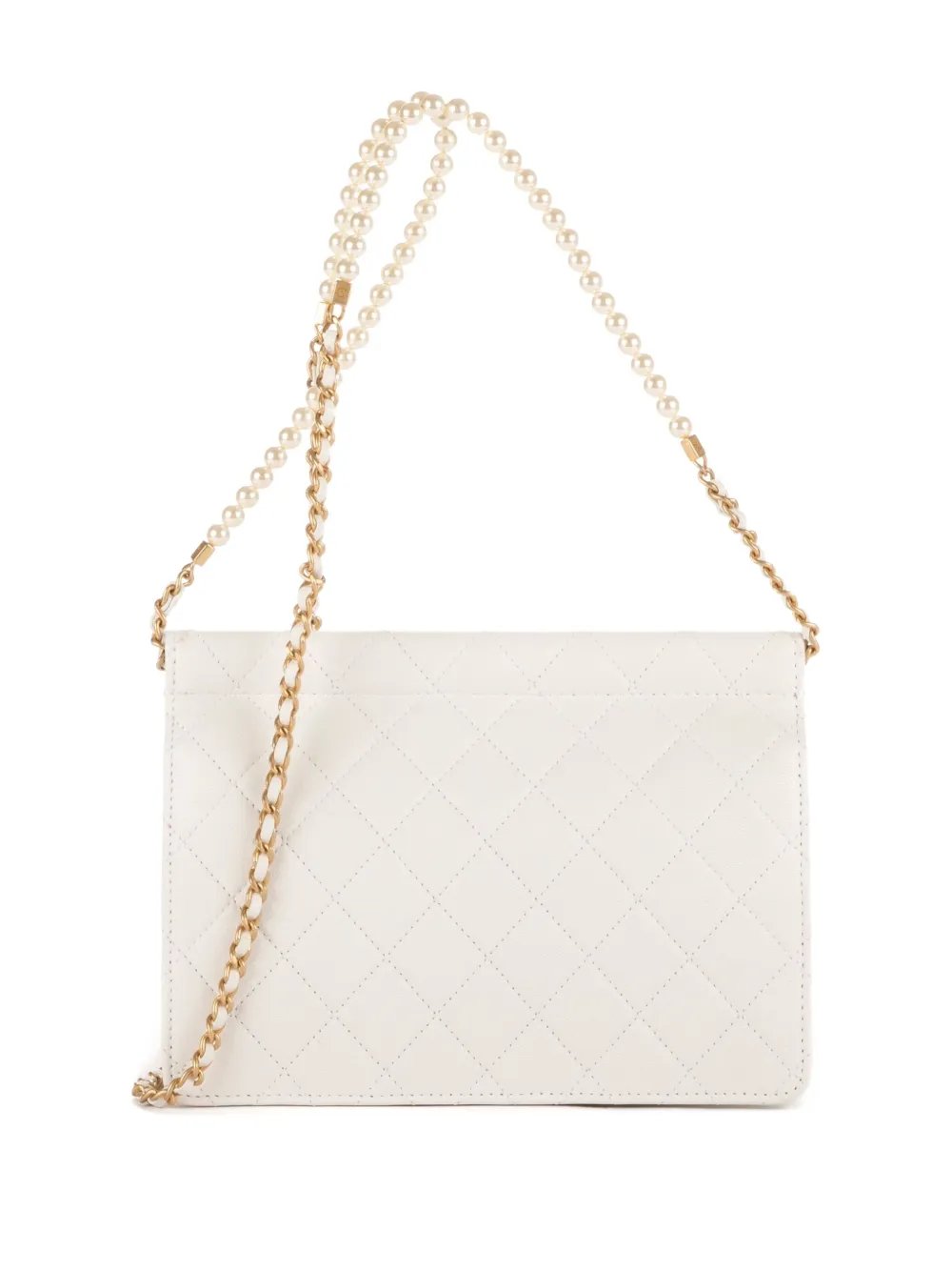 diamond-quilted shoulder bag