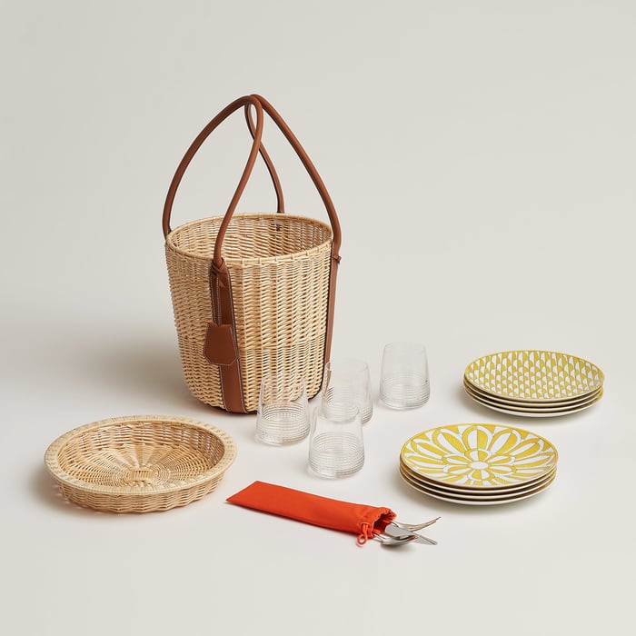 Jaune Park Soleil d'Hermès Picnic Basket