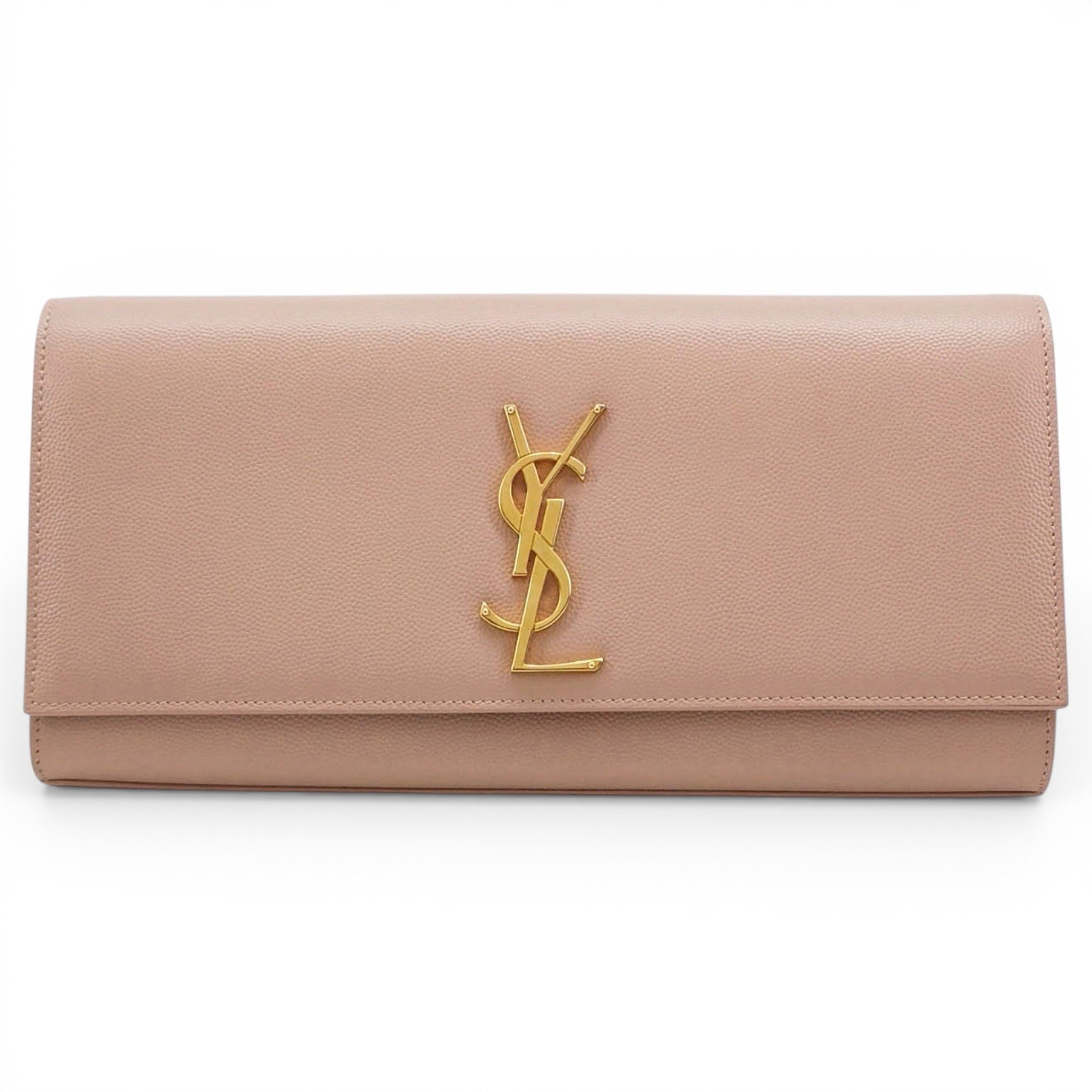 Leather clutch bag