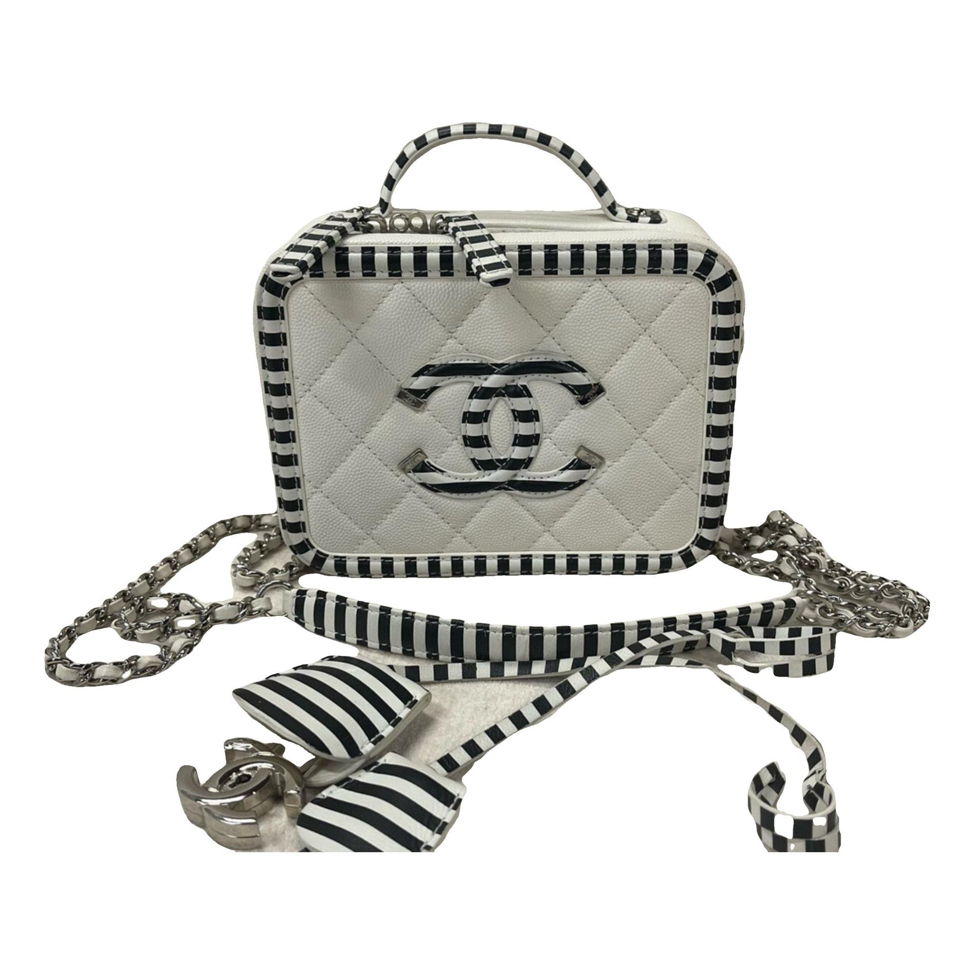 Vanity leather handbag