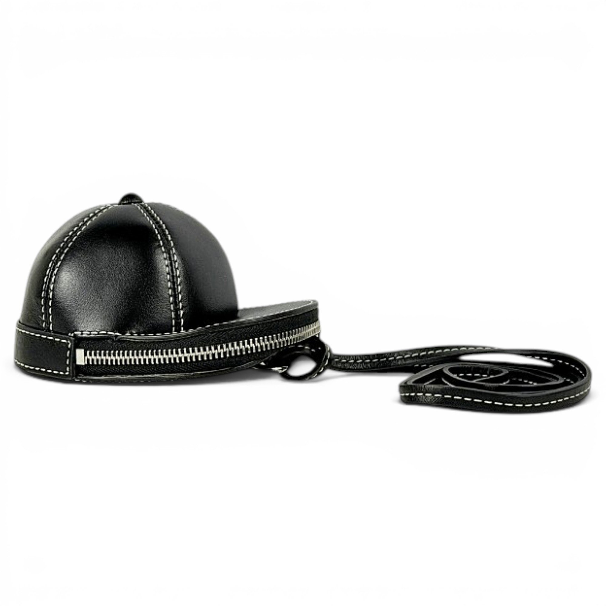 Cap leather bag