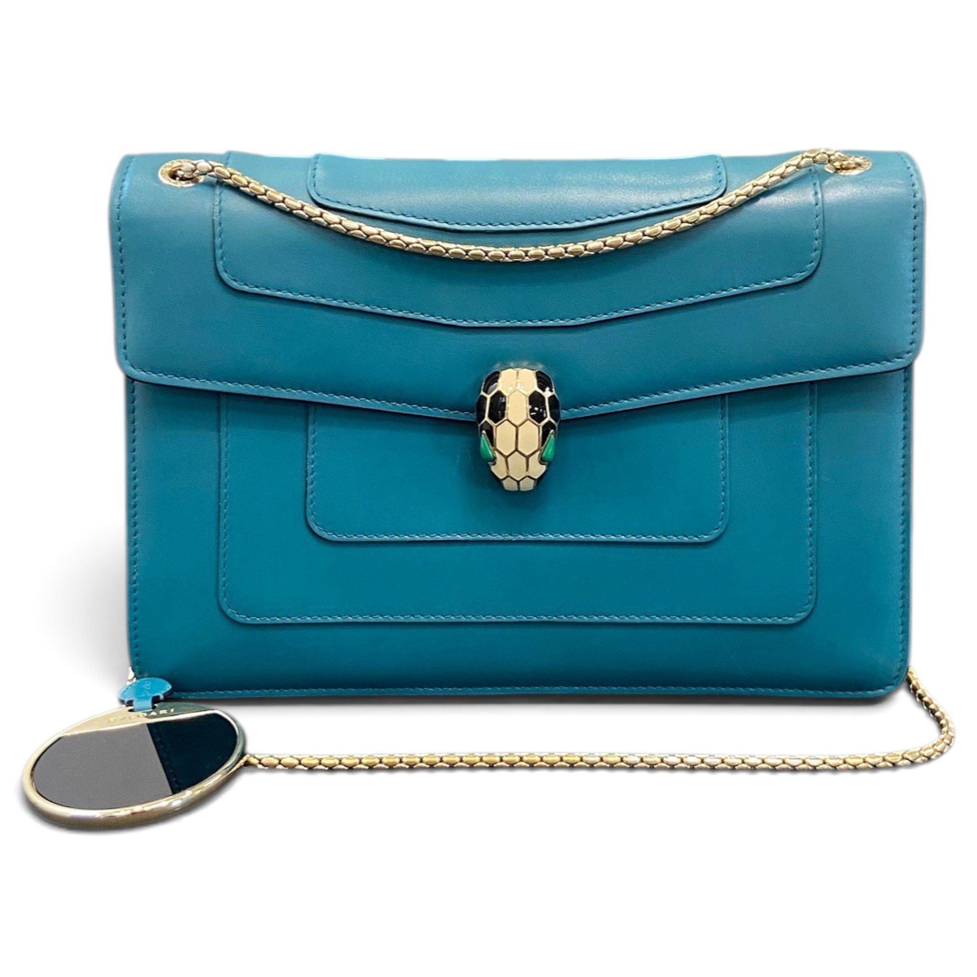 Serpenti leather handbag