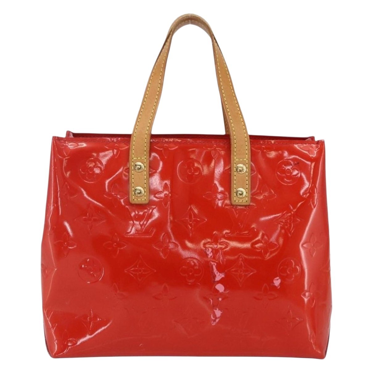 Reade patent leather handbag