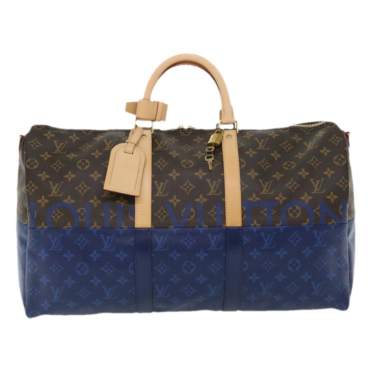 Keepall leather travel bag