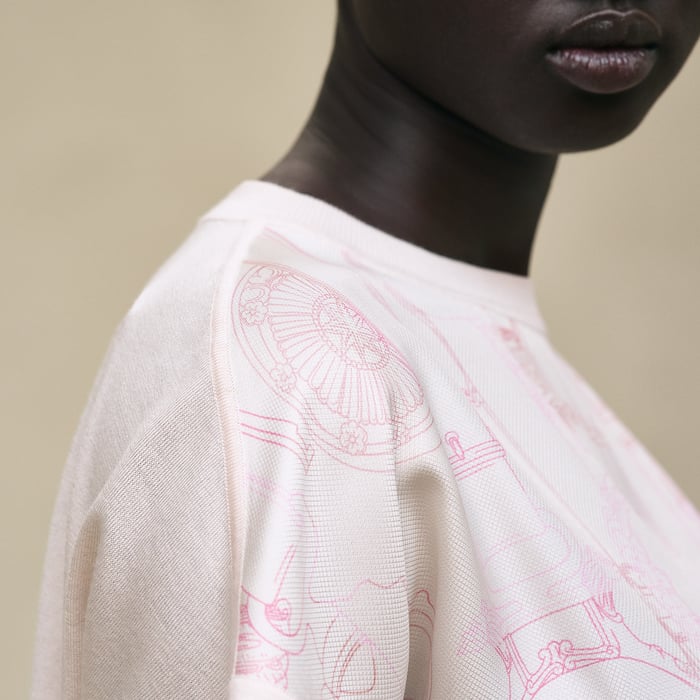 Rose Pétale "Etriers Remix" Sleeveless Sweater
