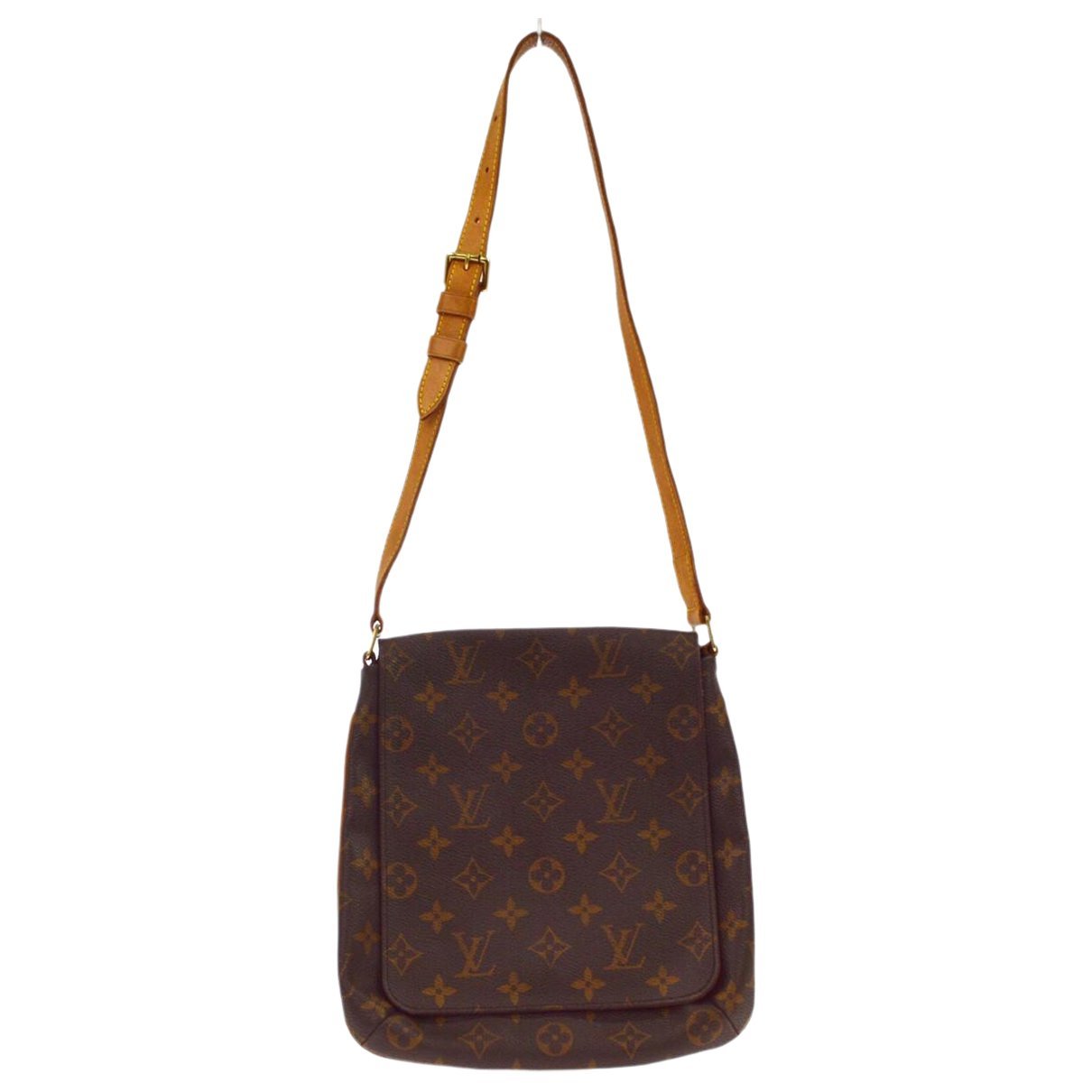 Musette cloth handbag