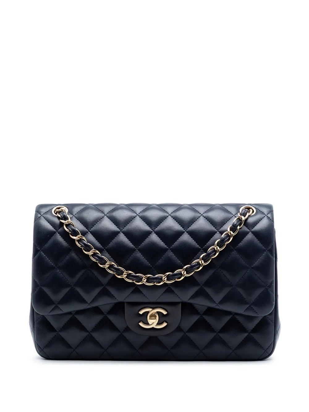 2014-2015 Jumbo Classic Lambskin Double Flap shoulder bag
