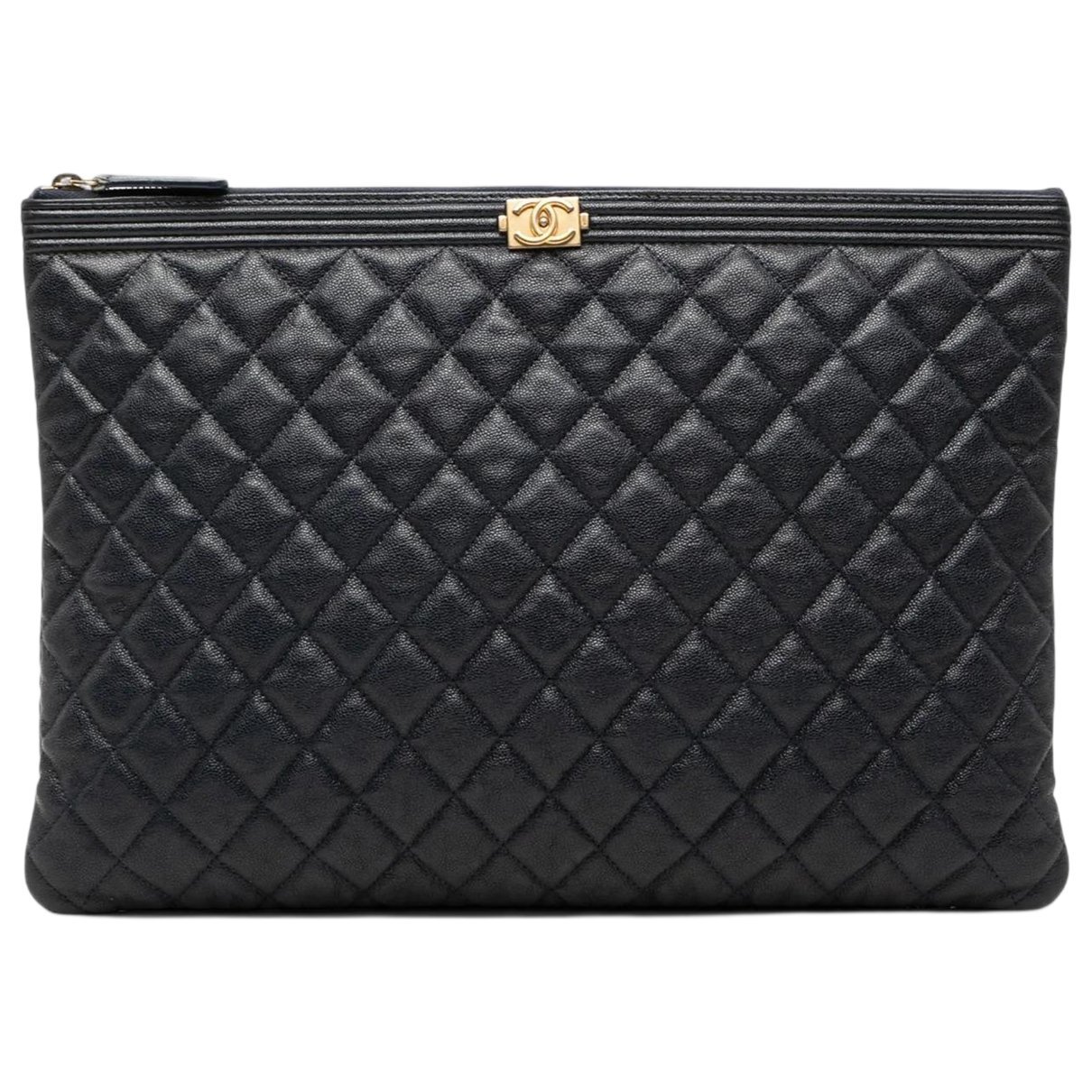 Boy leather clutch bag