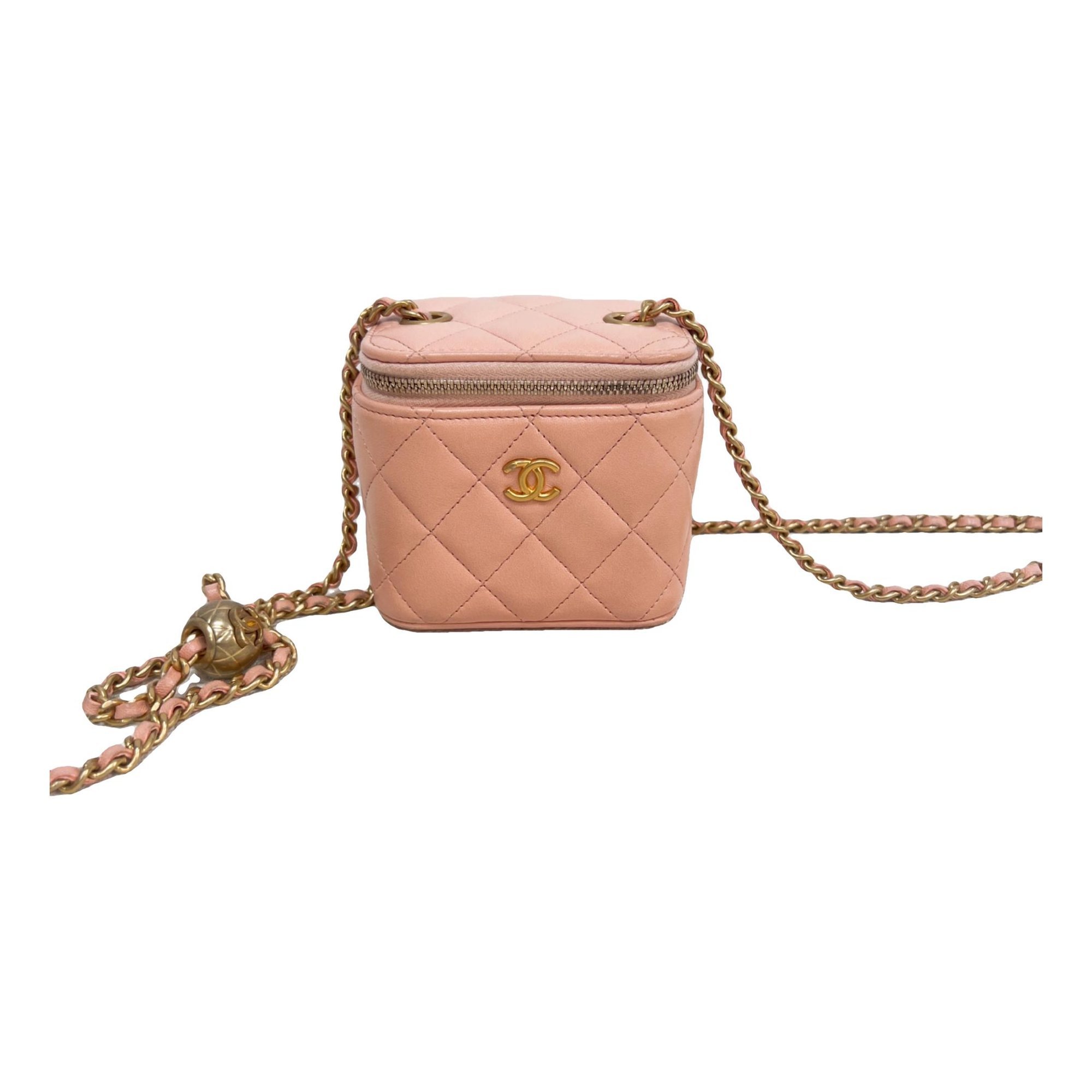 Trendy CC Vanity leather handbag