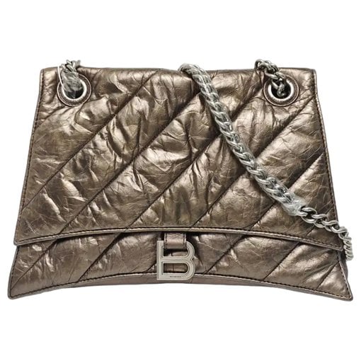 Crush leather crossbody bag