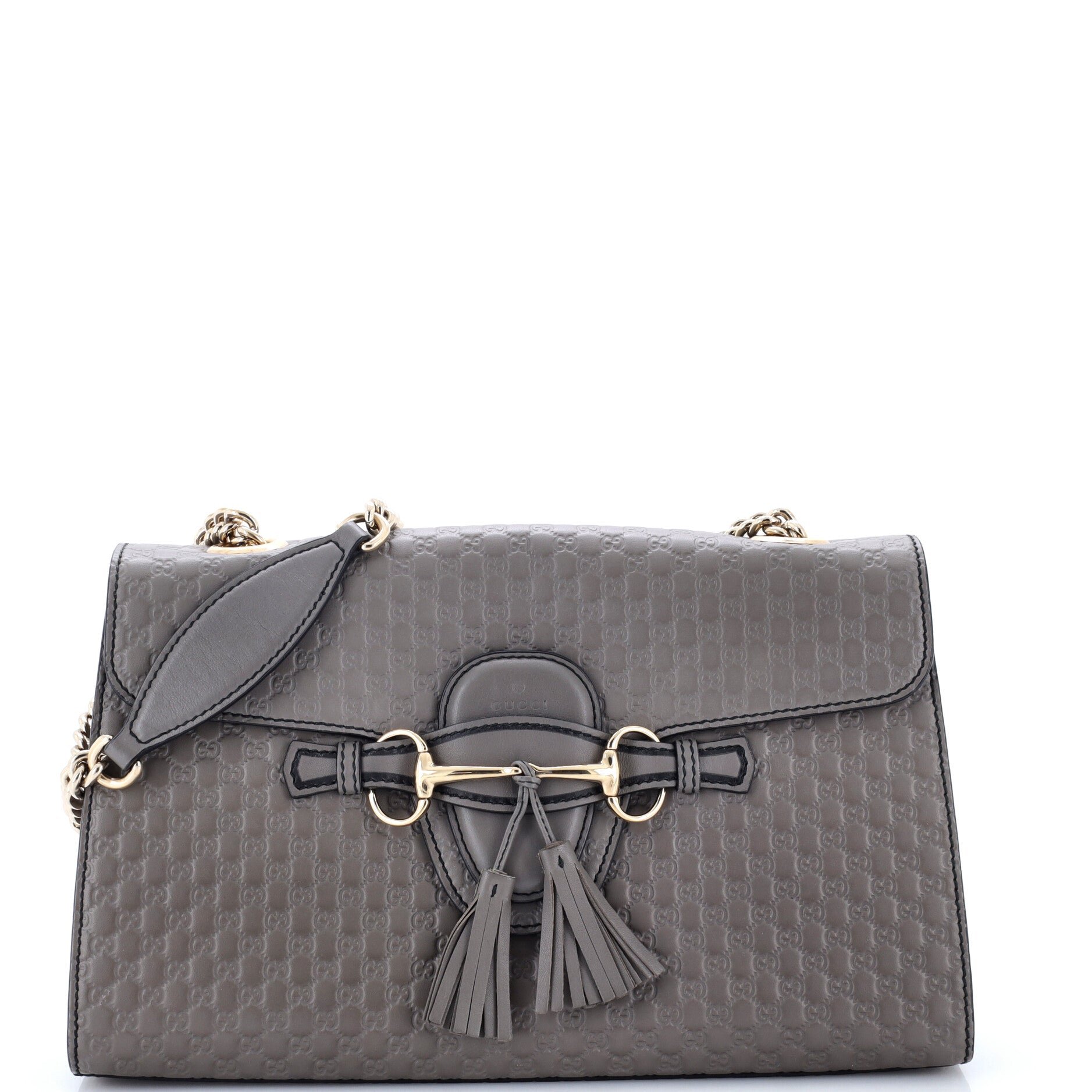 Emily Chain Flap Bag Microguccissima Leather Medium