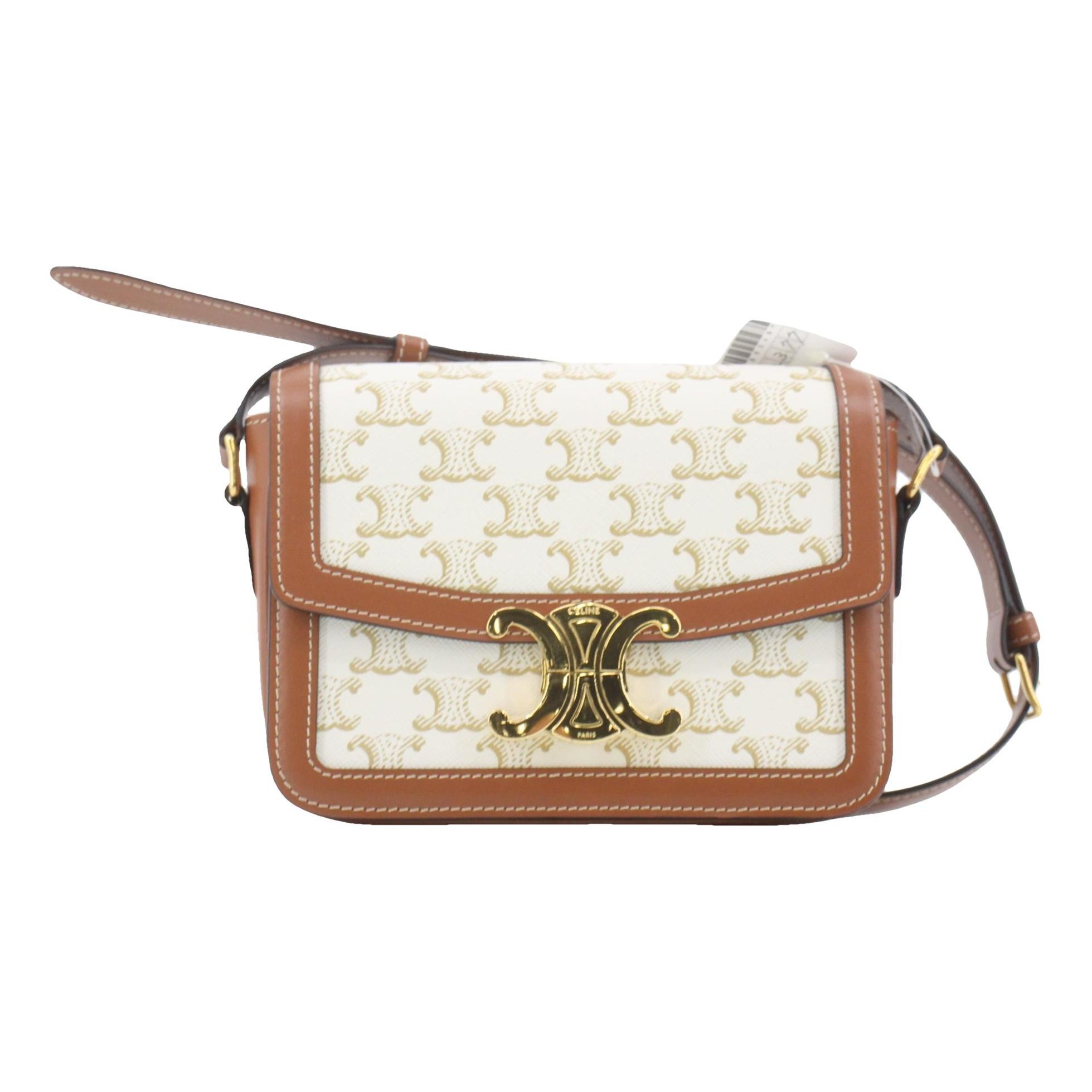 Triomphe leather handbag