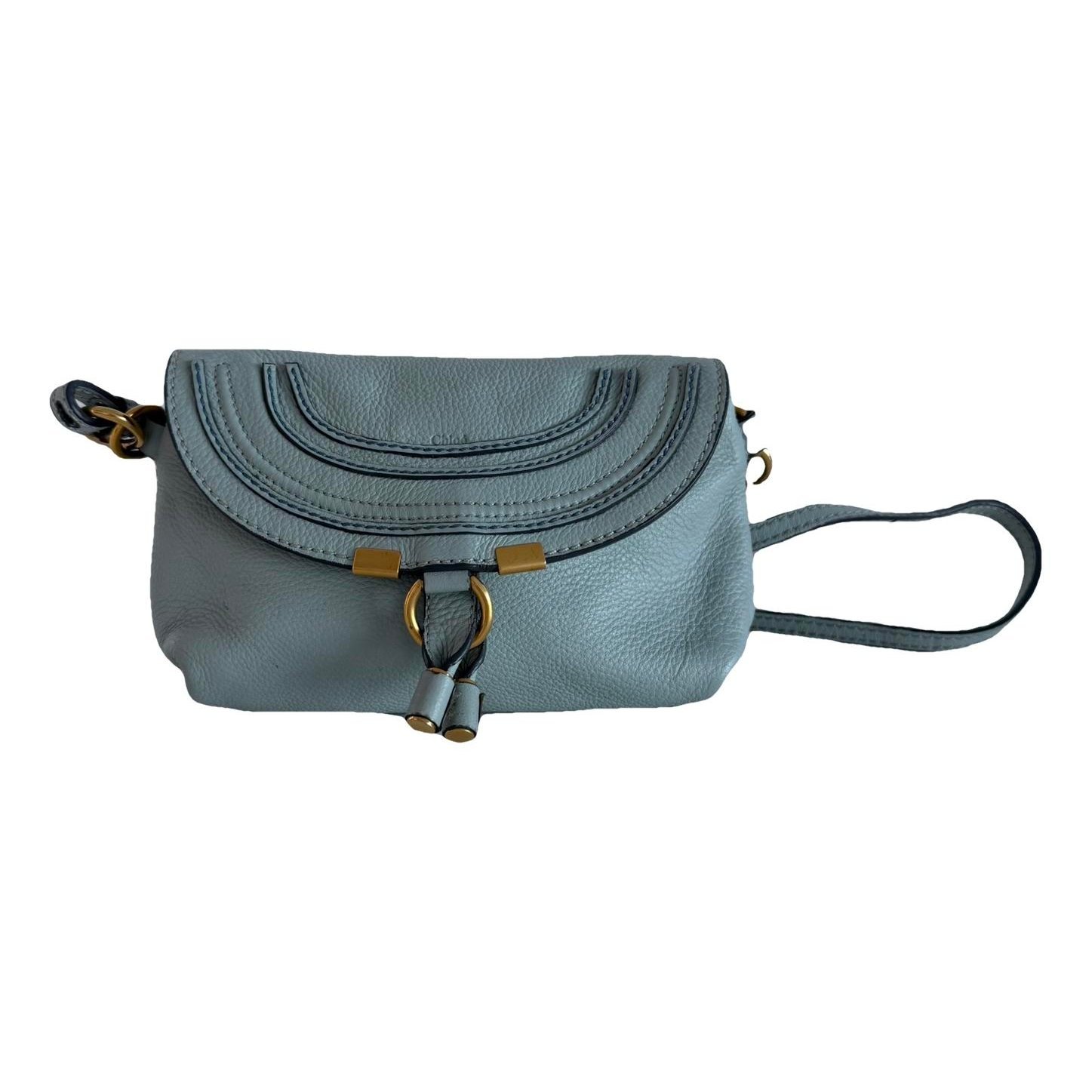Marcie Half Flap leather crossbody bag