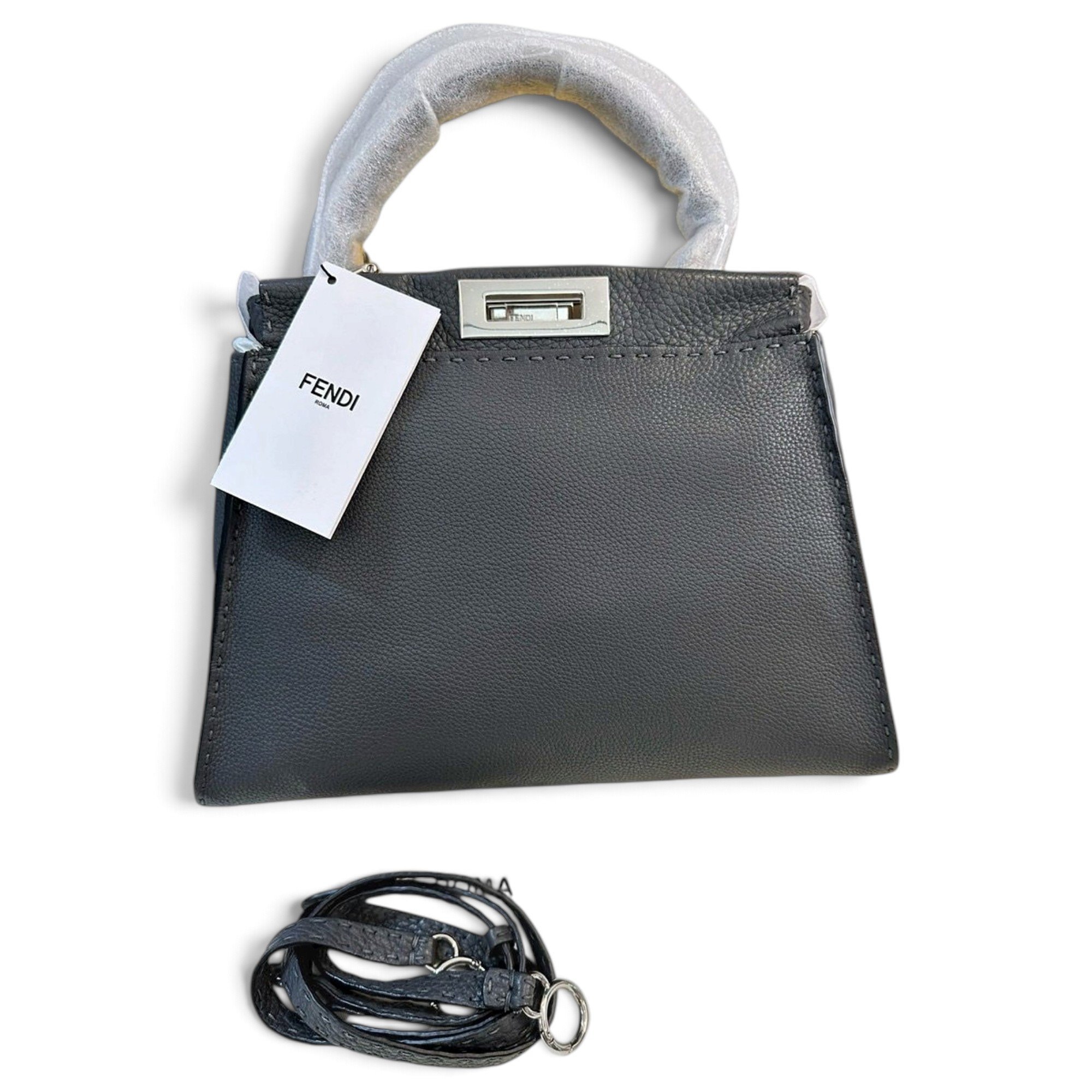 Peekaboo leather handbag