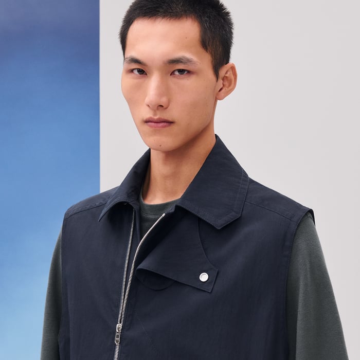 Marine Jacket With Flap Collar