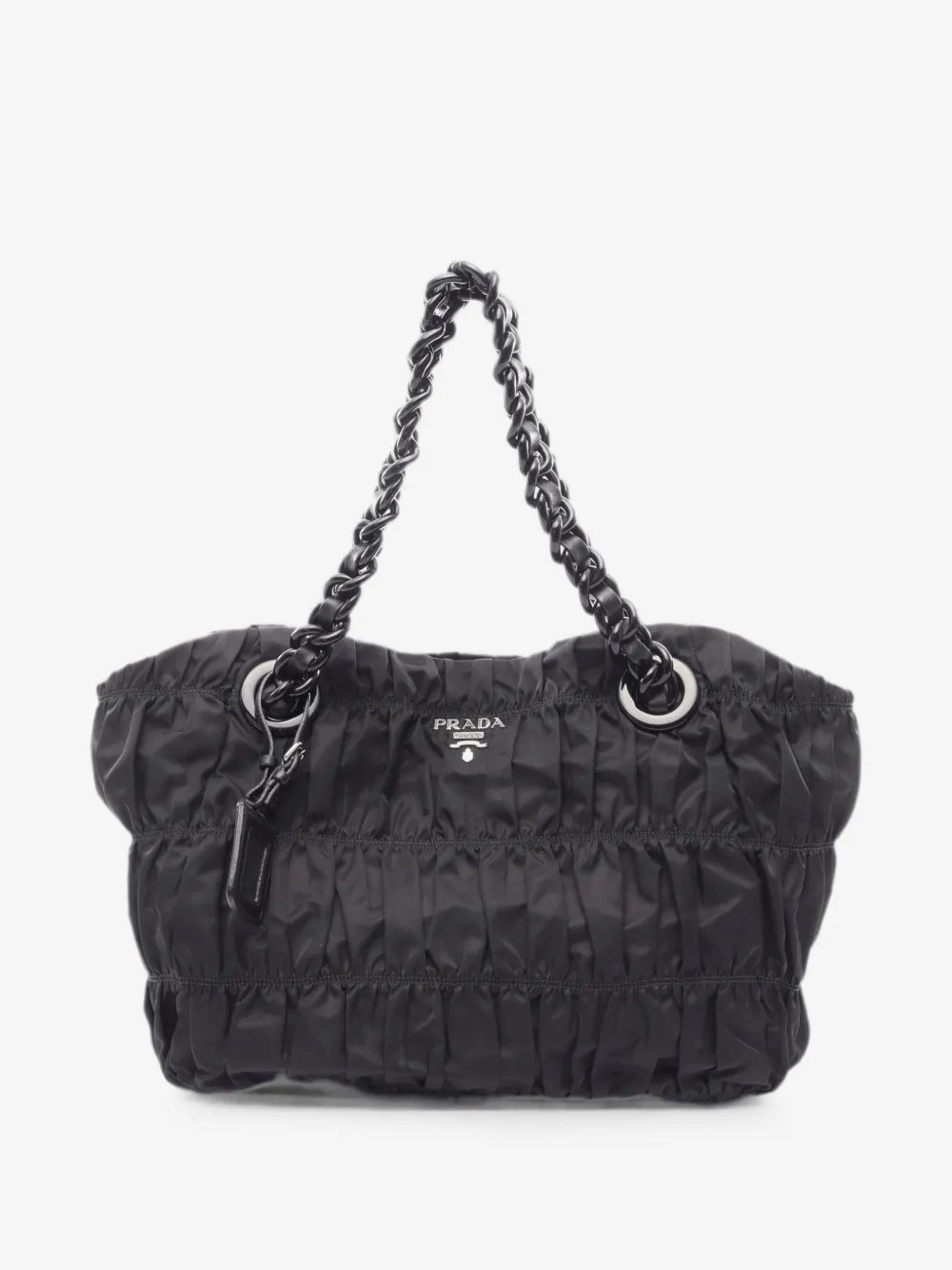 2010s gathered tote bag