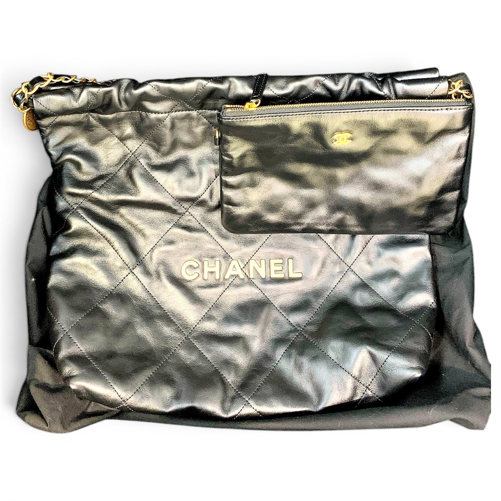 Chanel 22 leather tote