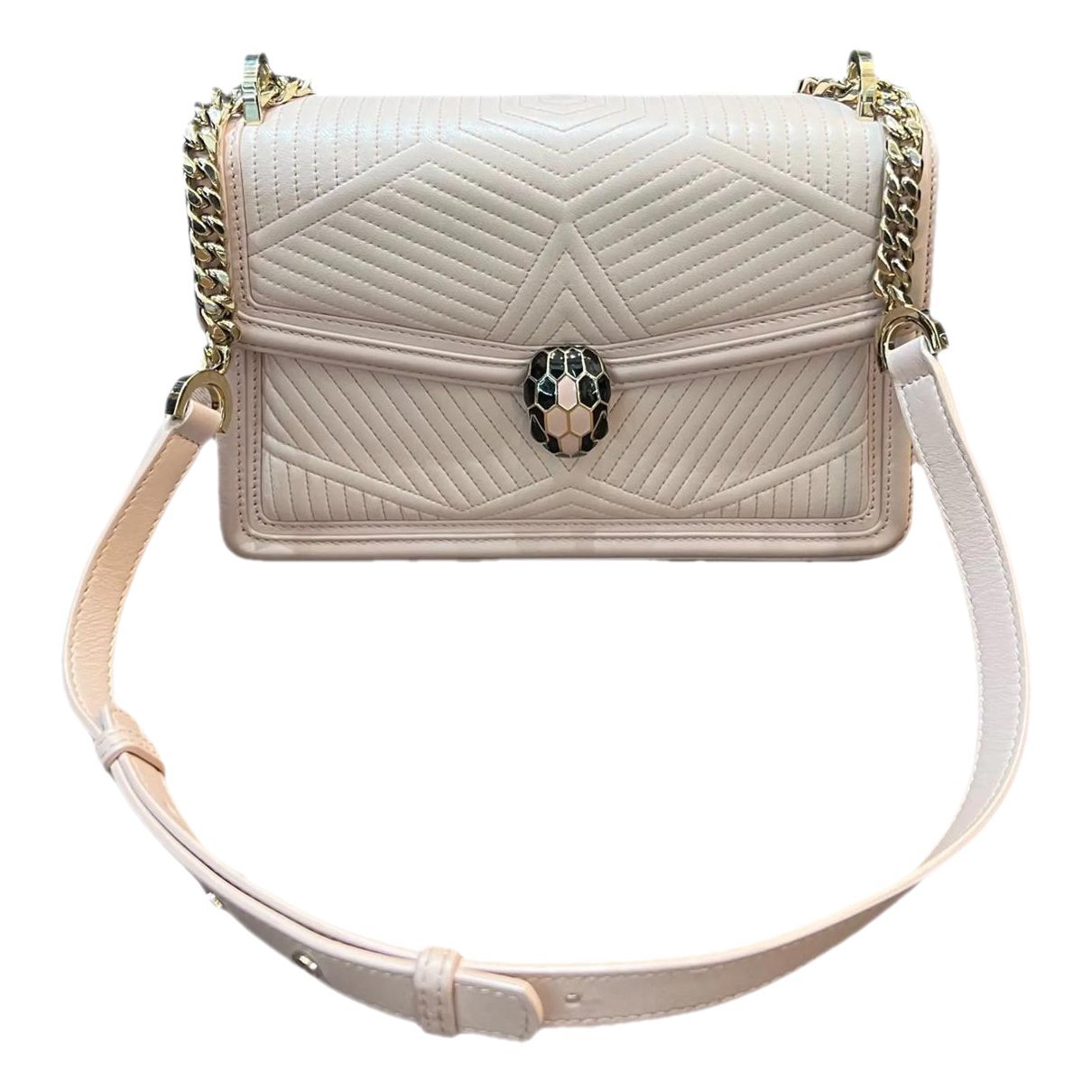 Serpenti leather handbag