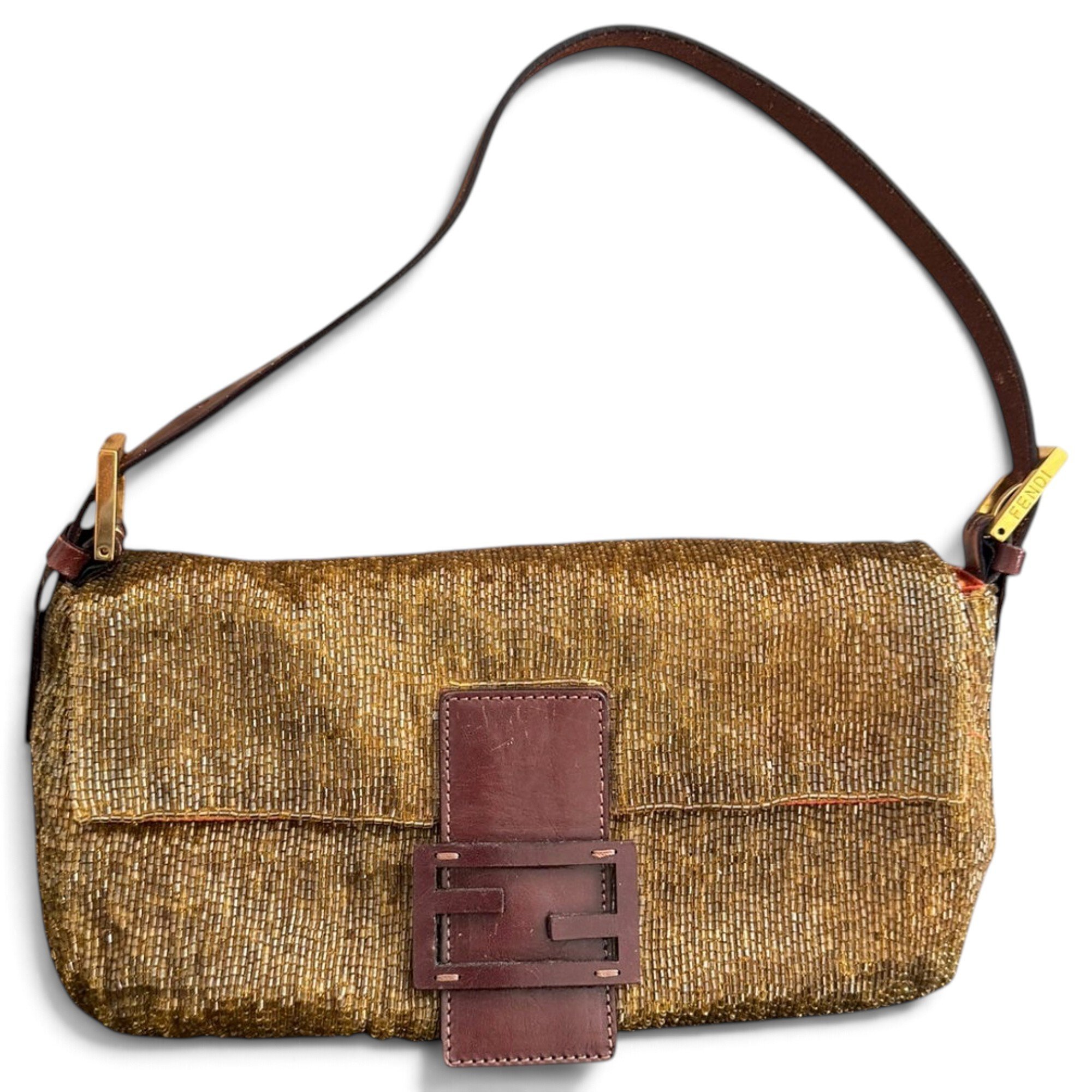 Baguette leather handbag