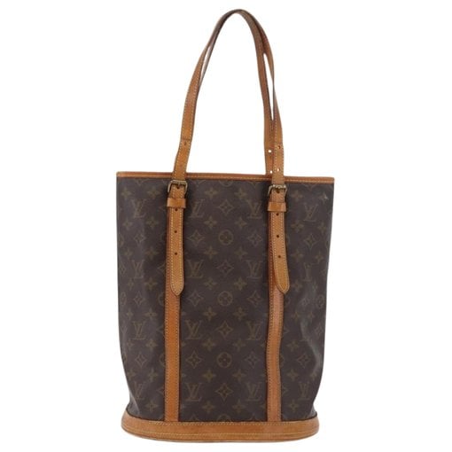 Bucket leather handbag