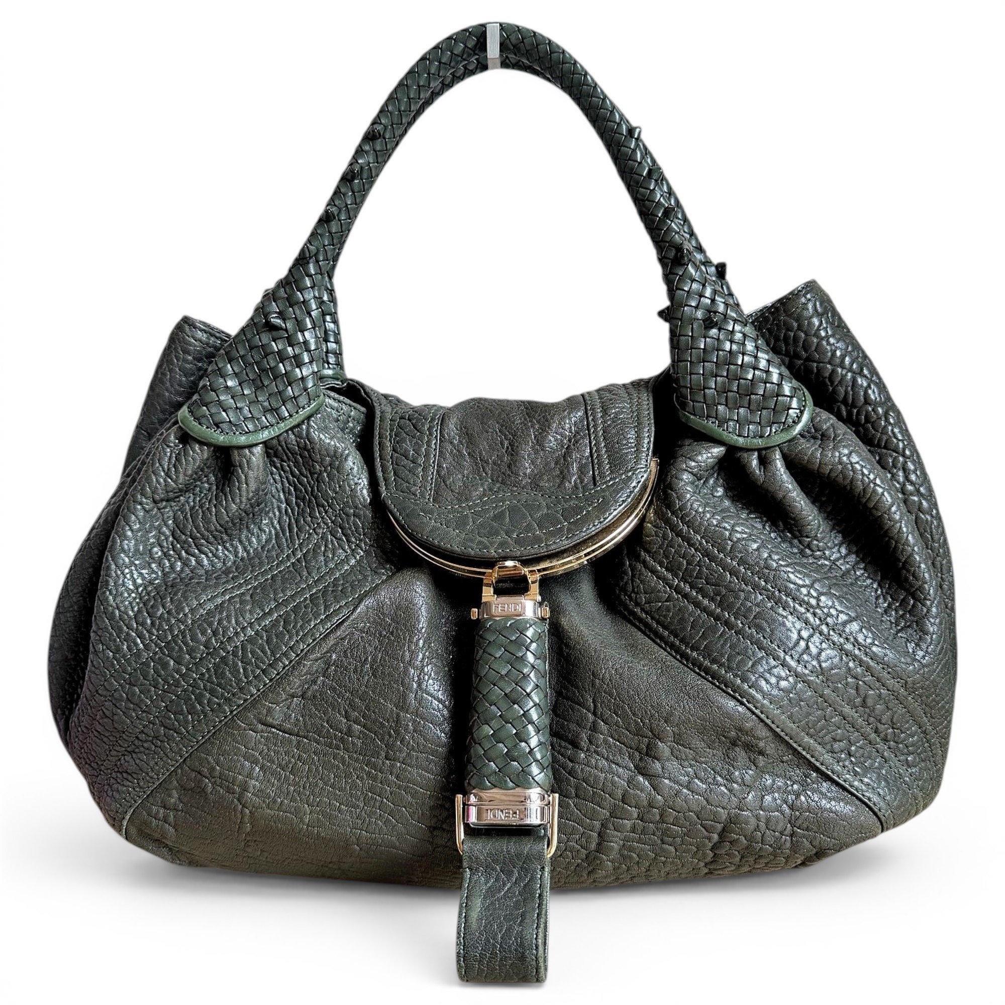Spy leather handbag
