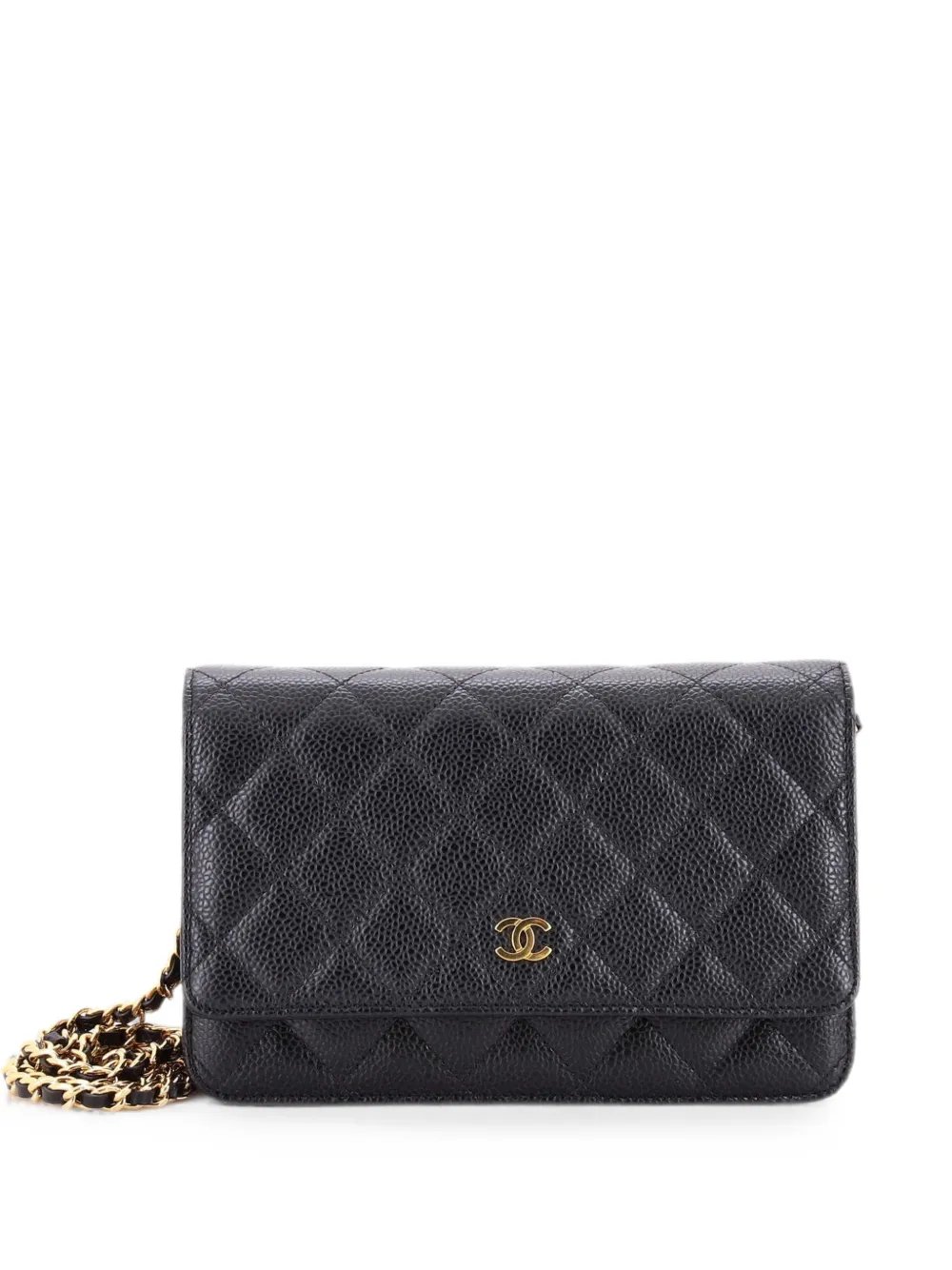 Wallet on Chain Quilted Caviar crossbody bag
