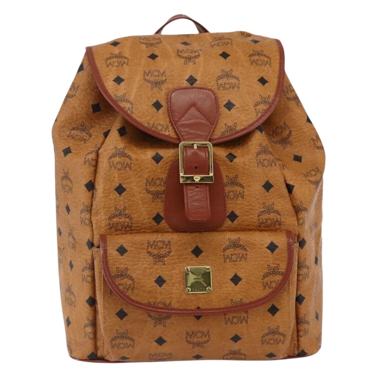 Leather backpack