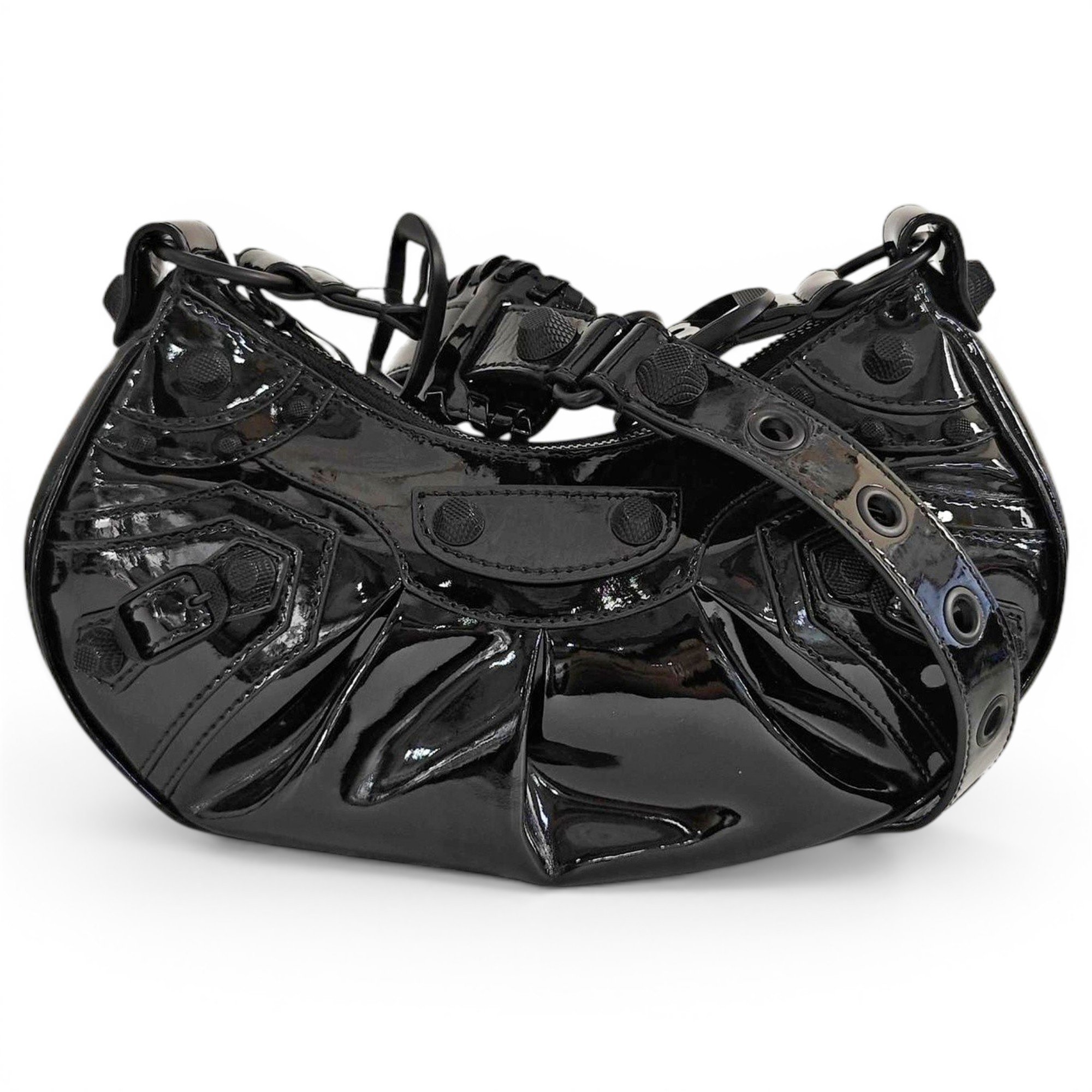 Le Cagole patent leather handbag