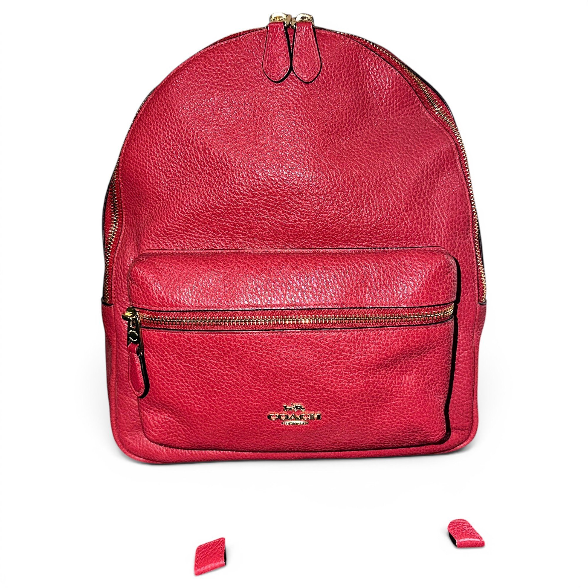 Leather backpack