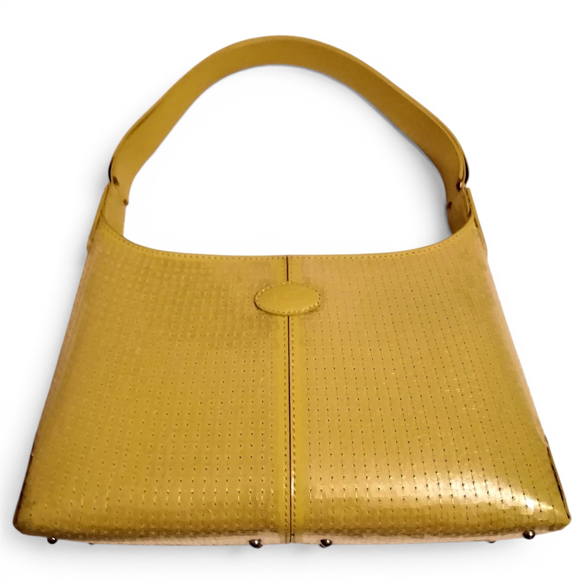 Leather clutch bag
