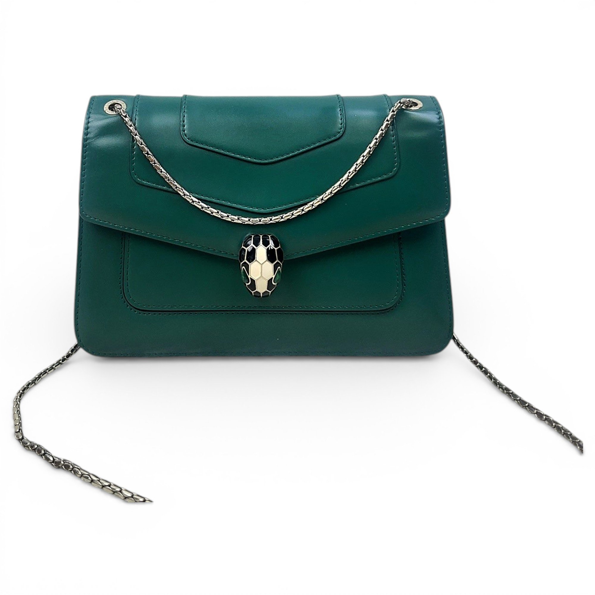 Serpenti leather handbag