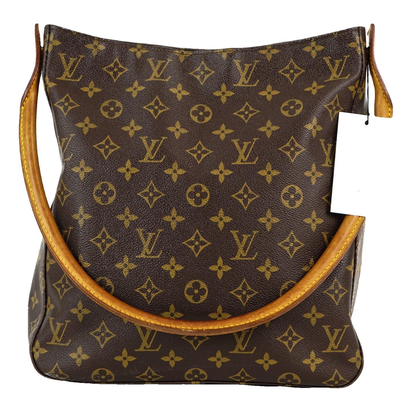 Looping leather handbag
