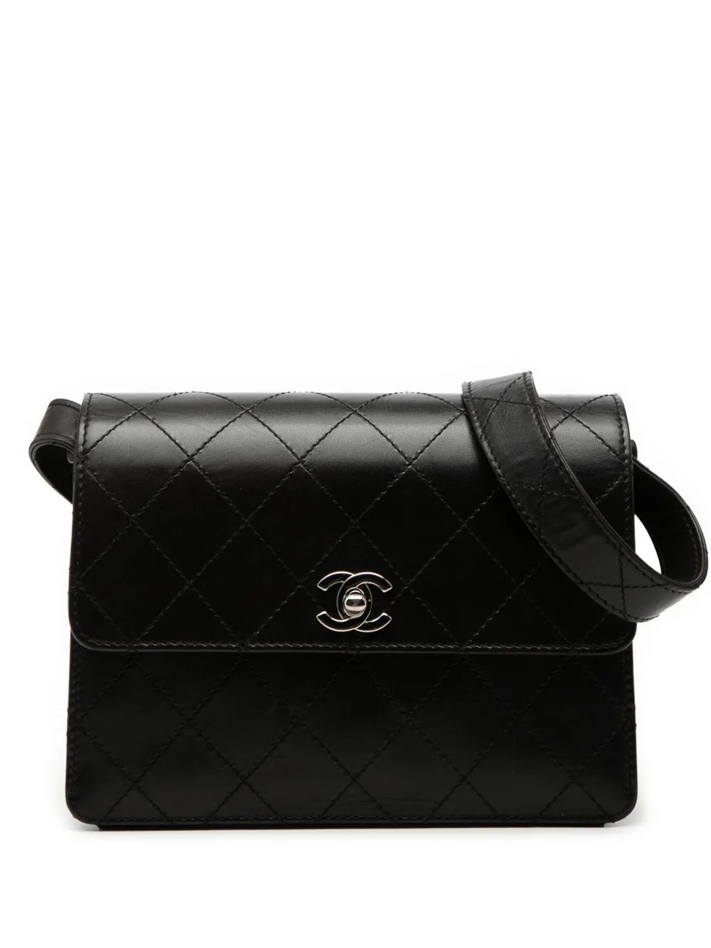 1997-1999 CC Quilted Lambskin Flap shoulder bag