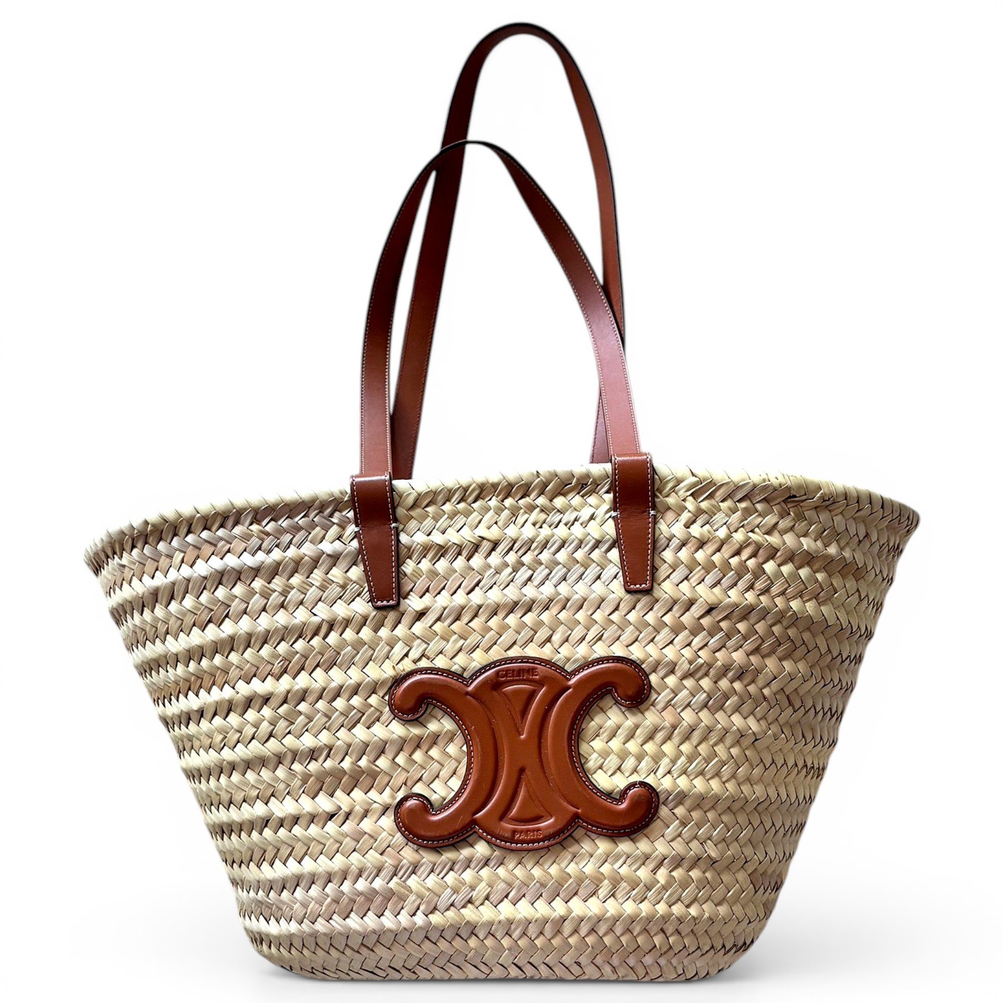 Triomphe leather tote
