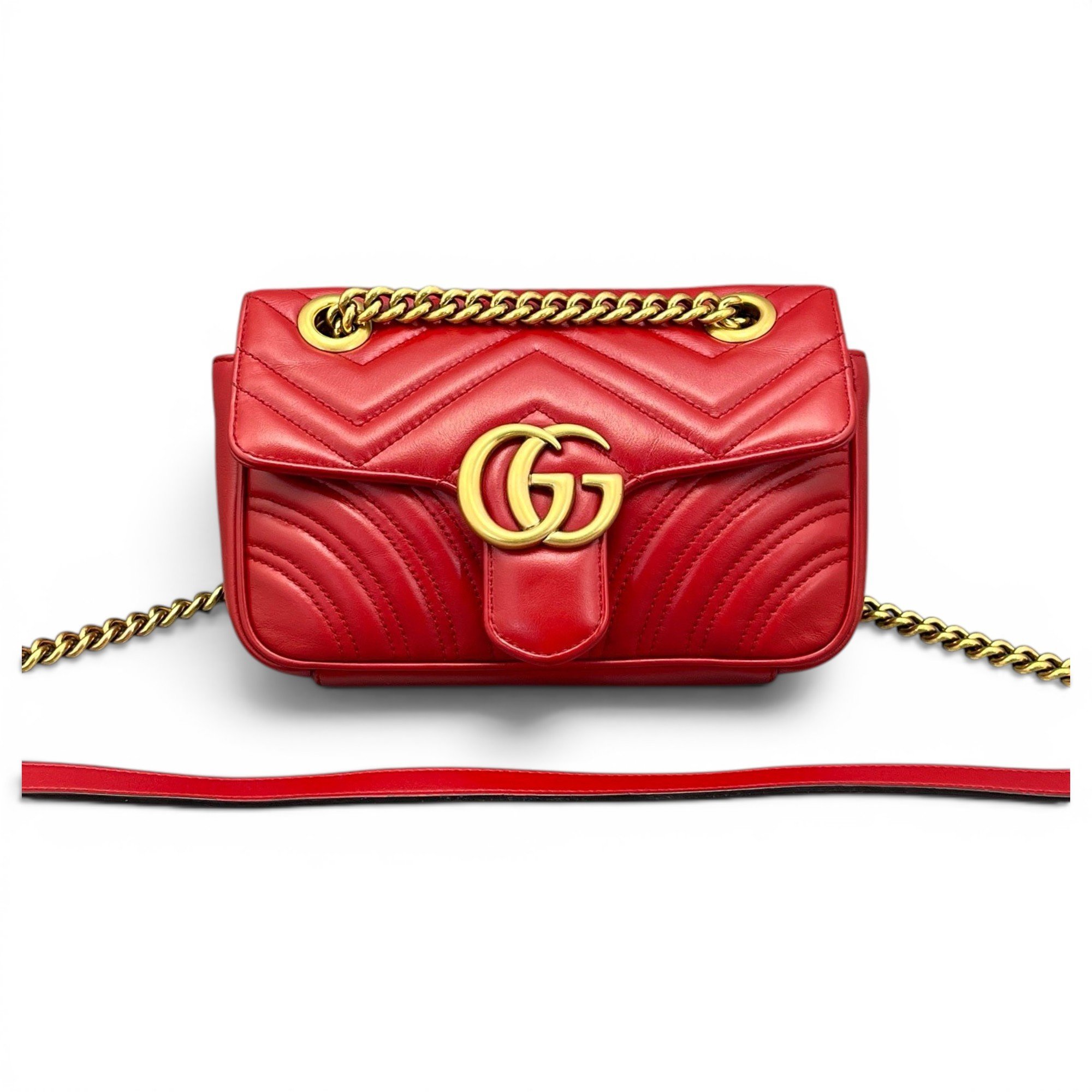 GG Marmont Flap leather crossbody bag