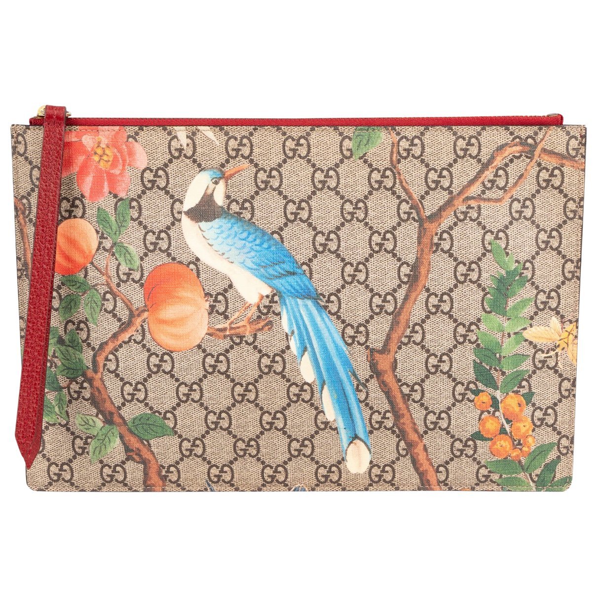 Leather clutch bag