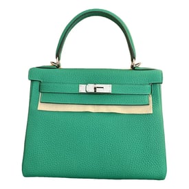 Hermes Kelly 28 Handbag Menthe Togo Leather