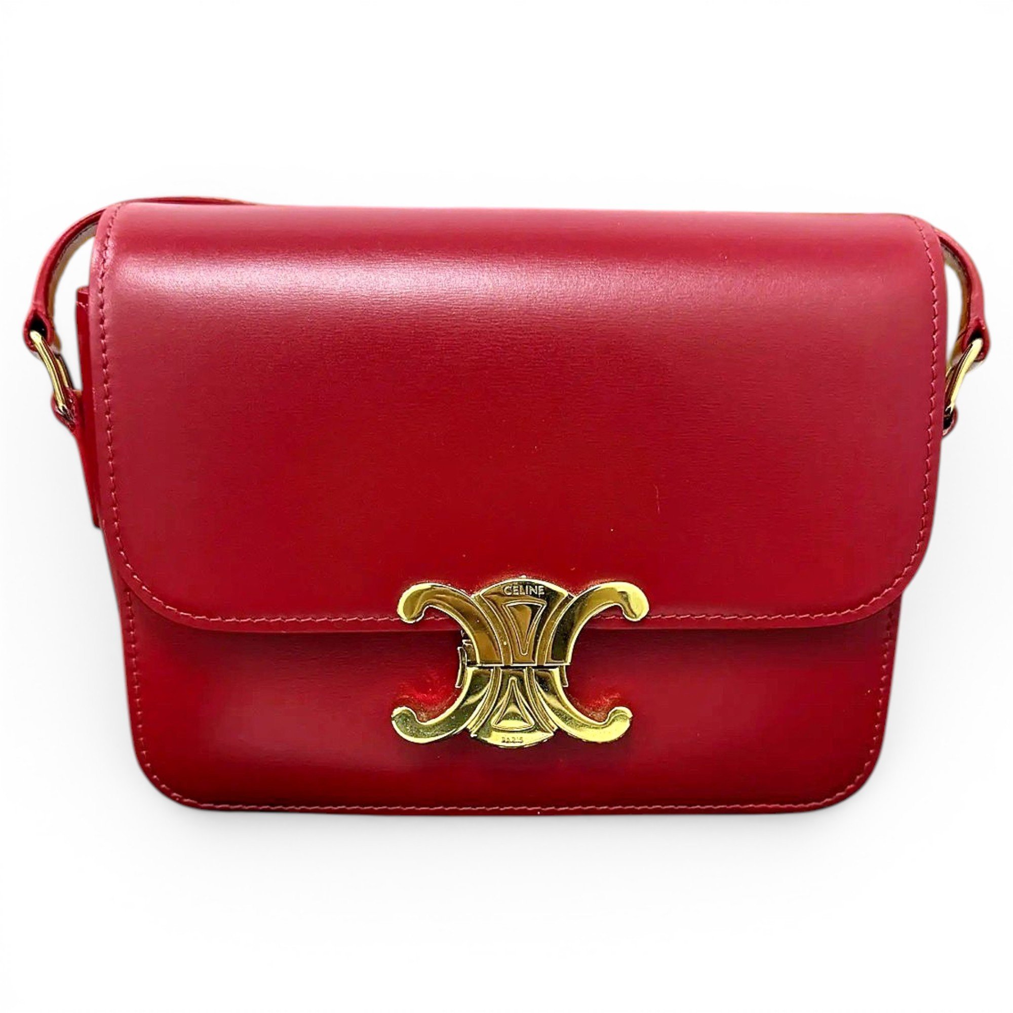 Triomphe leather crossbody bag