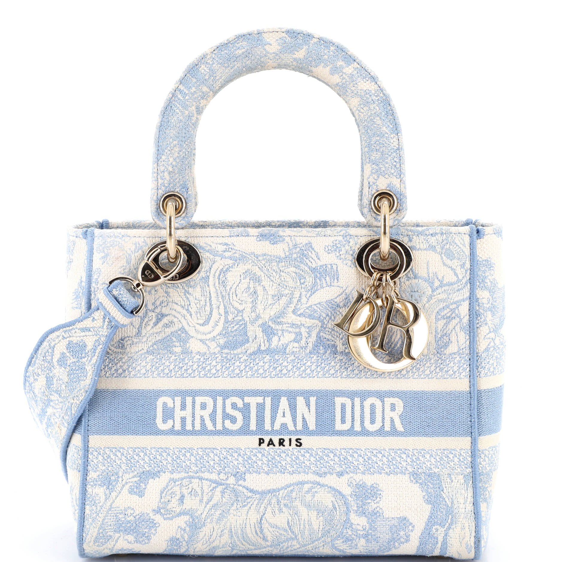 Dior Lady D-Lite Bag Embroidered Canvas Medium