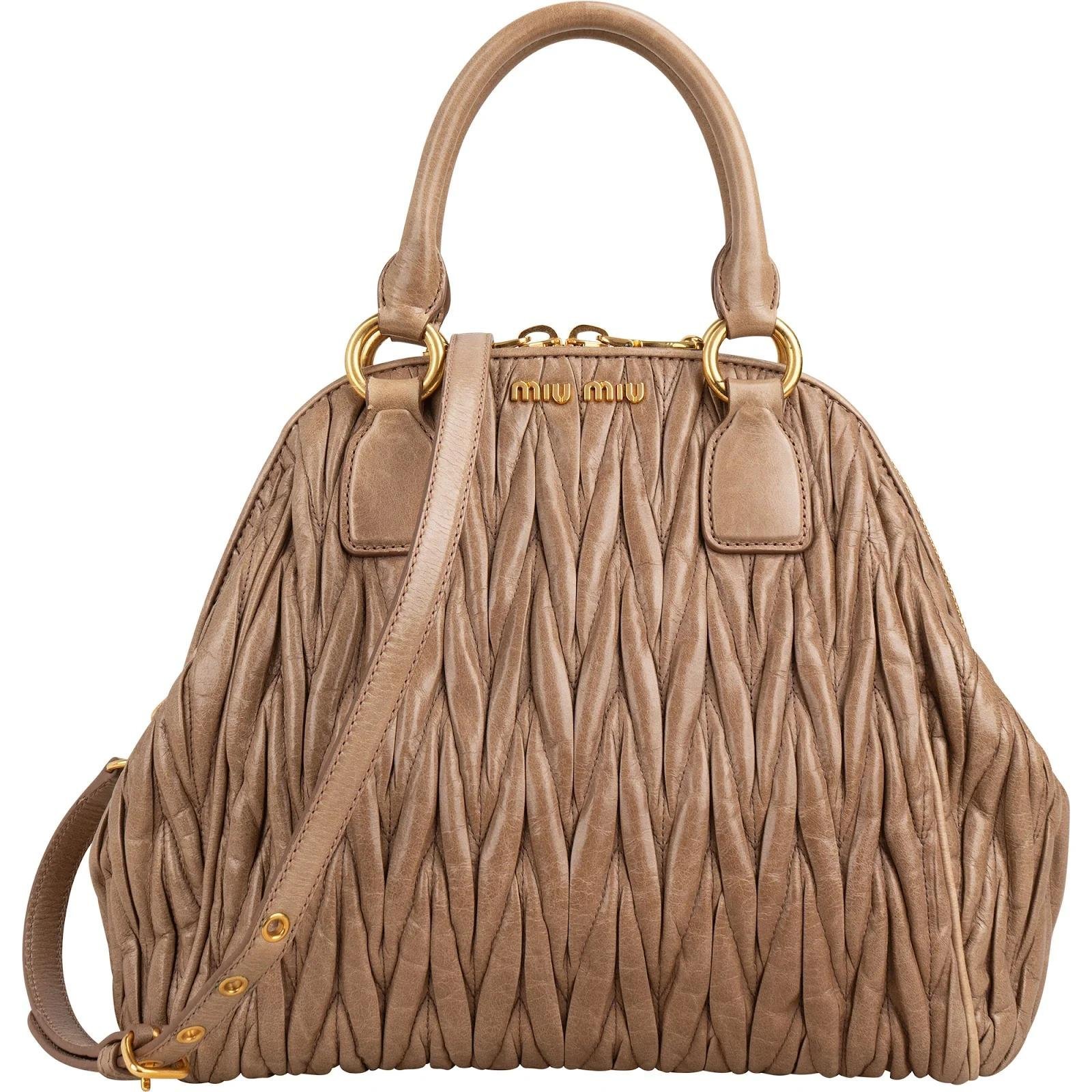 Matelassé leather handbag